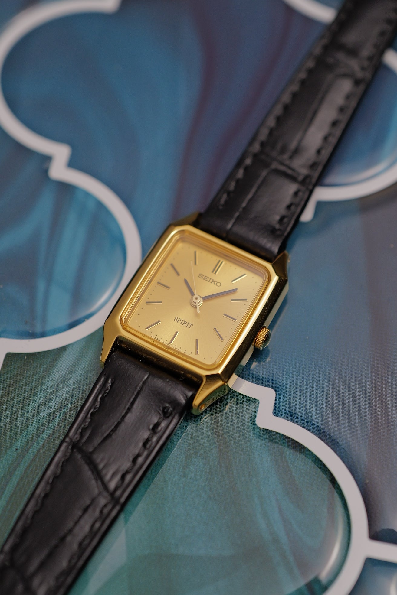 Ladies Seiko Spirit Tank Full box and warranty 4N21-5190 Circa.1996