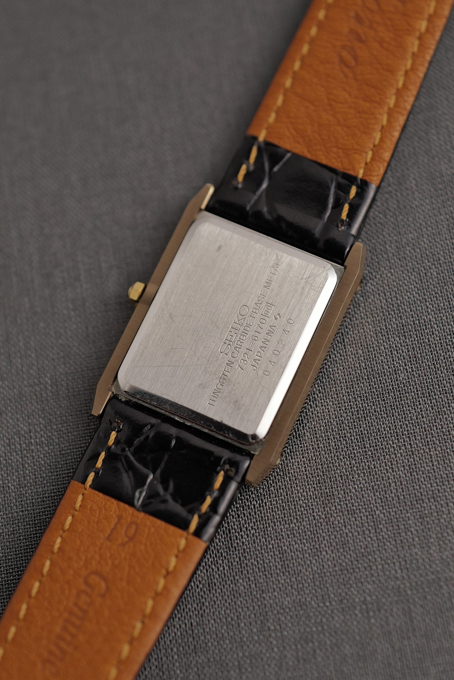 Seiko Dolce Tapestry Dial Tungsten Carbide Scratch Resistant circa. 1980