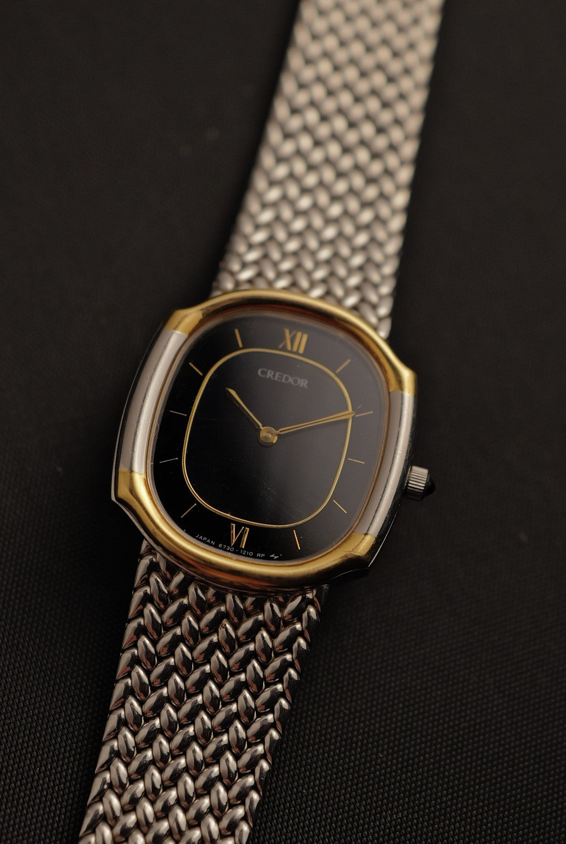 Credor Ladies Green Tiger eye Stone dial Circa. 1993