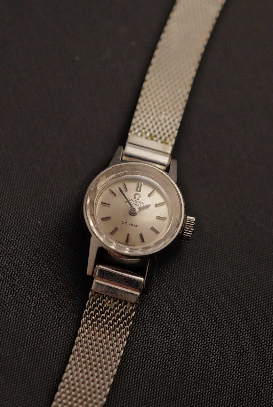 Ladies Omega Cocktail Watch w/ faceted Glass & Automatic movement