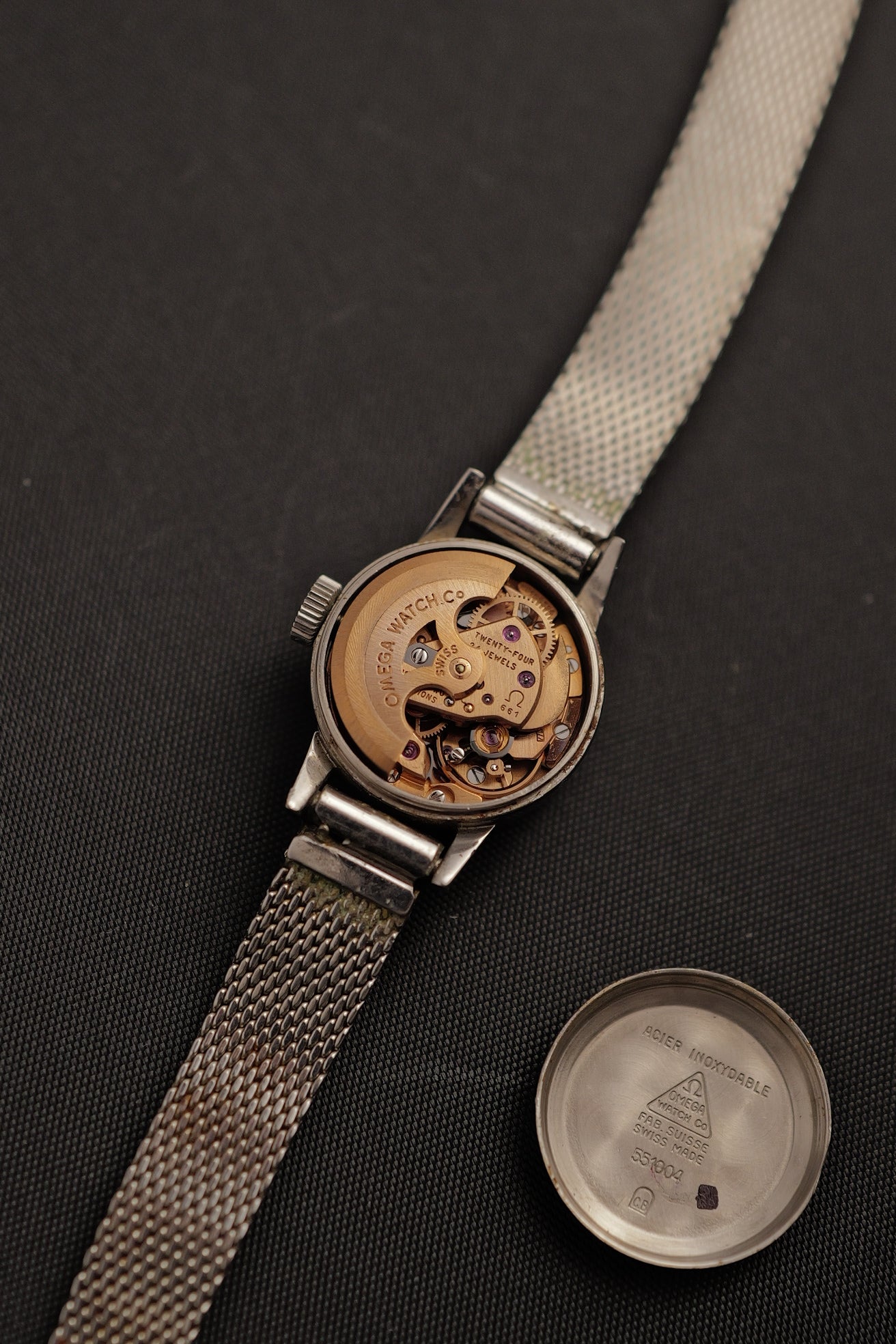 Ladies Omega Cocktail Watch w/ faceted Glass & Automatic movement
