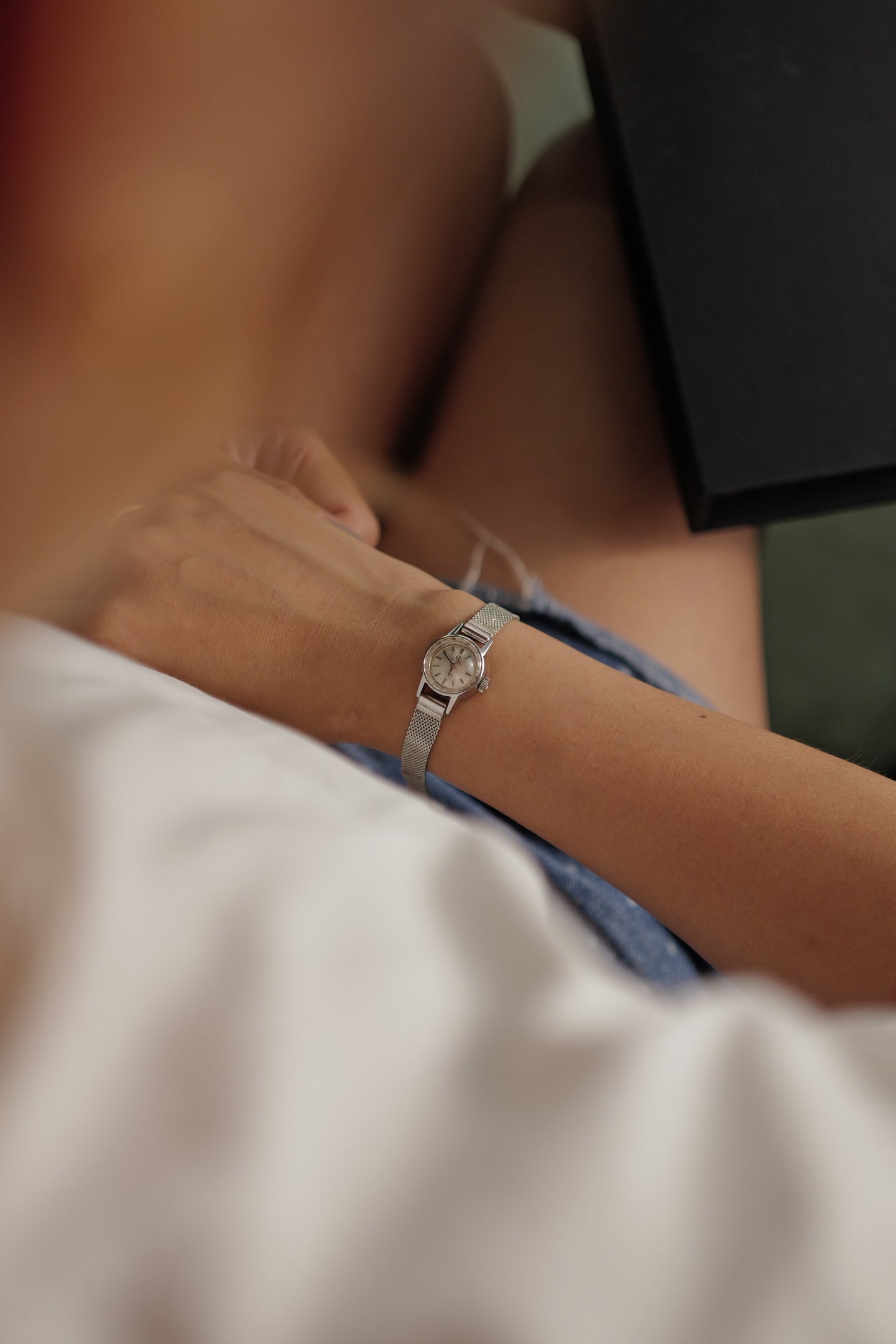 Ladies Omega Cocktail Watch w/ faceted Glass & Automatic movement