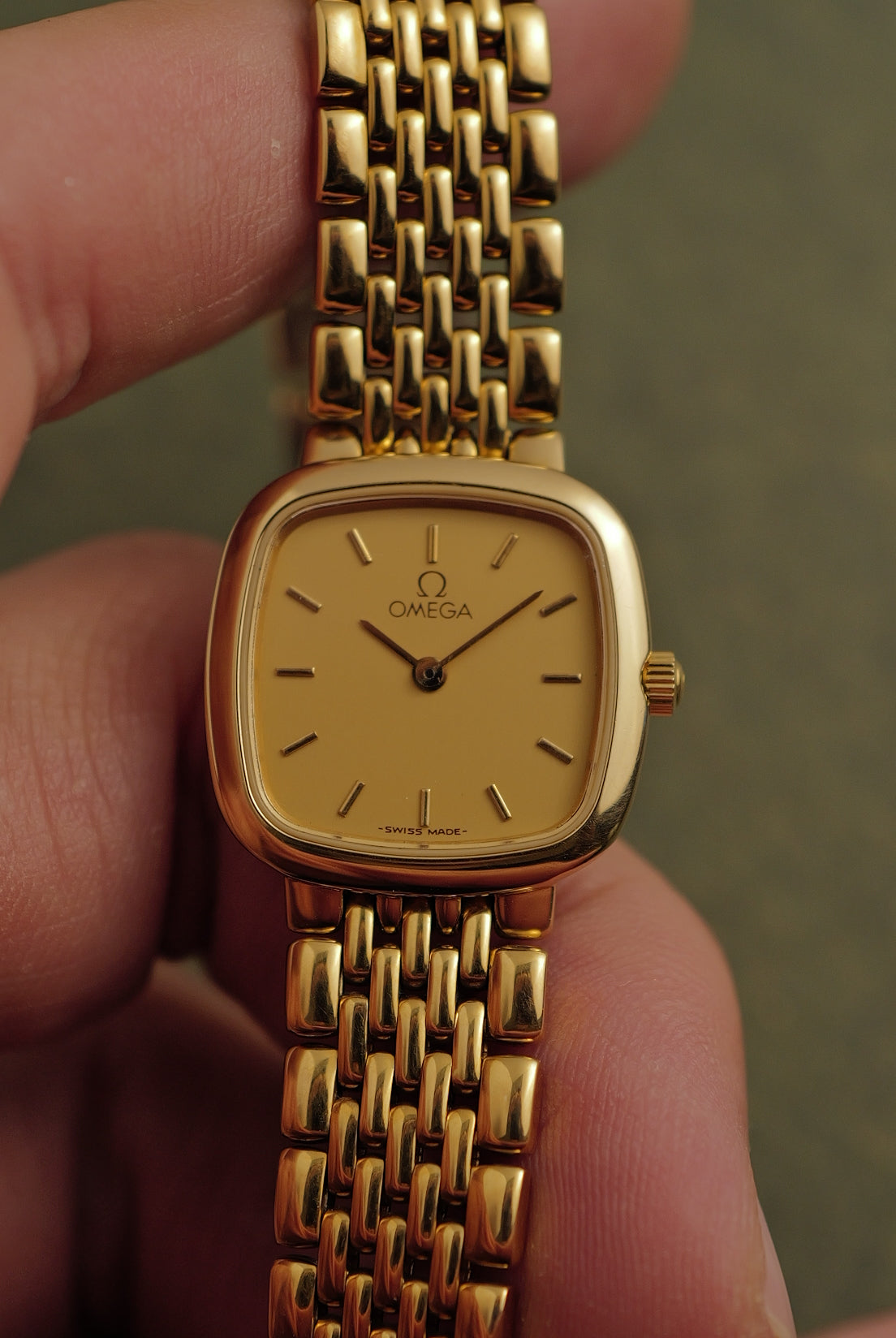 Omega De-ville "Cushion" Quartz Circa. 1990