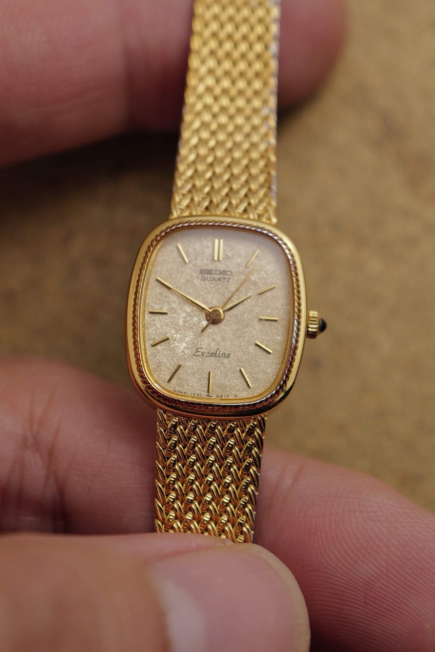 Seiko Exceline "Golden Wisp" Full Bracelet Circa. 1986