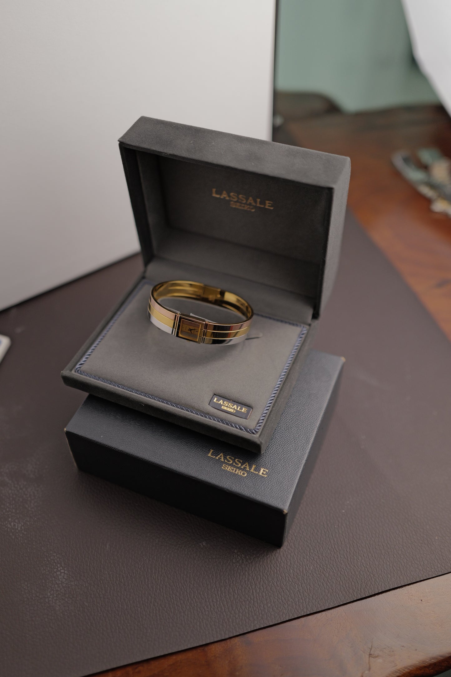 Seiko Lassale "trinity" Bangle w/ original box NOS