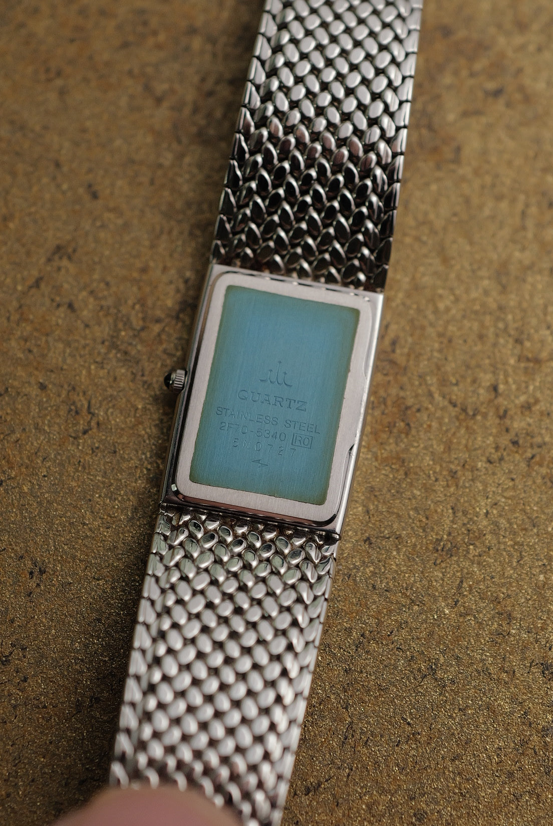 Ladies's Seiko Credor Rectangular Bracelet Circa. 1996 full NOS set