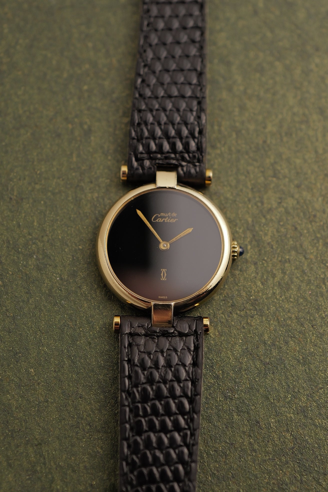 Cartier Vendome "Onyx" Lacquer SM Quartz Full set