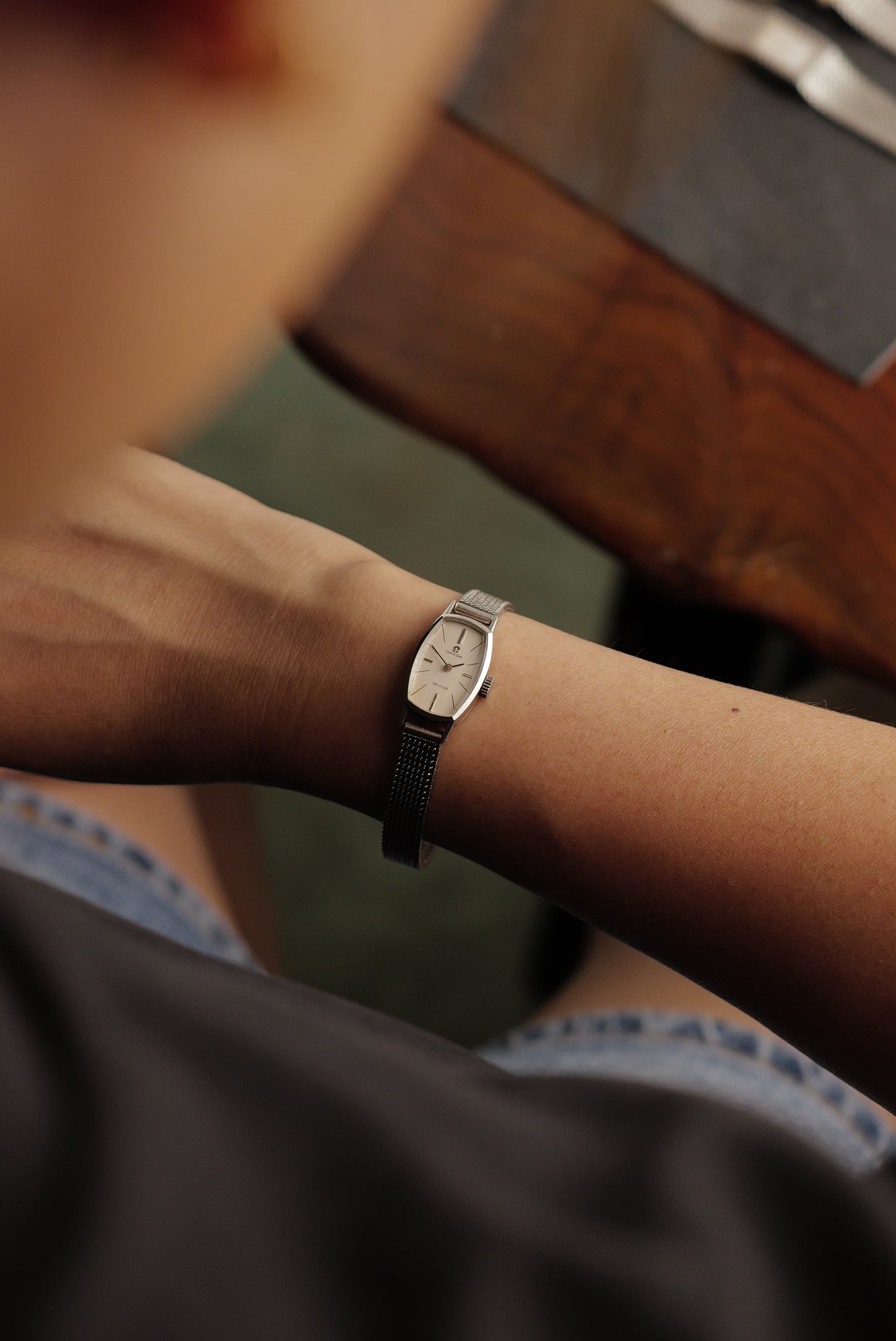 Omega Geneve Mini-Tonneau in steel Circa. 1960s with original bracelet