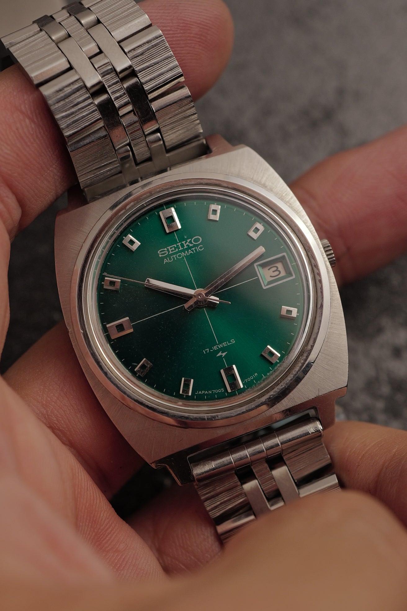 Seiko Automatic 7005-7001 Green Circa. 1960s