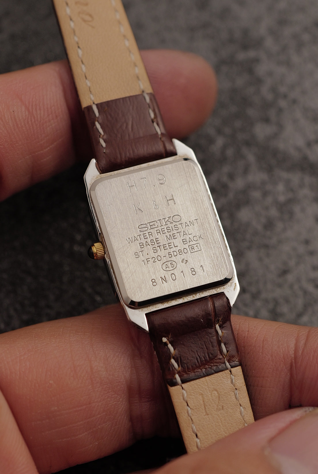 Seiko Exceline "Art-Deco case" Tank Circa. 1988