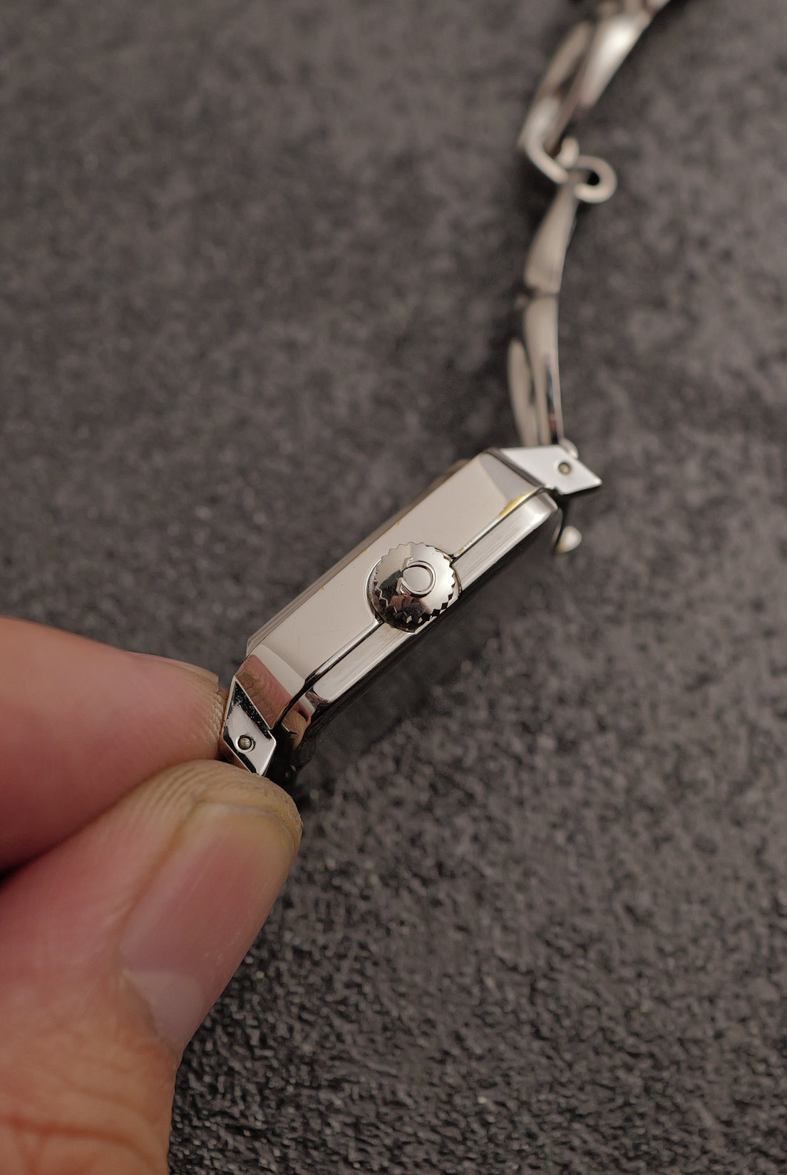 Omega De-ville "Andrew Grima" in steel Circa. 1970s
