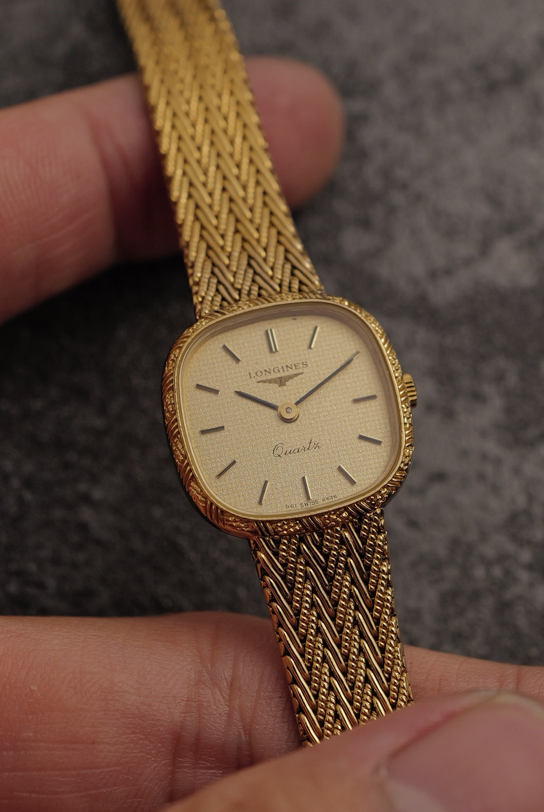 Ladies Longines " Chevron Weave' Circa. 1990