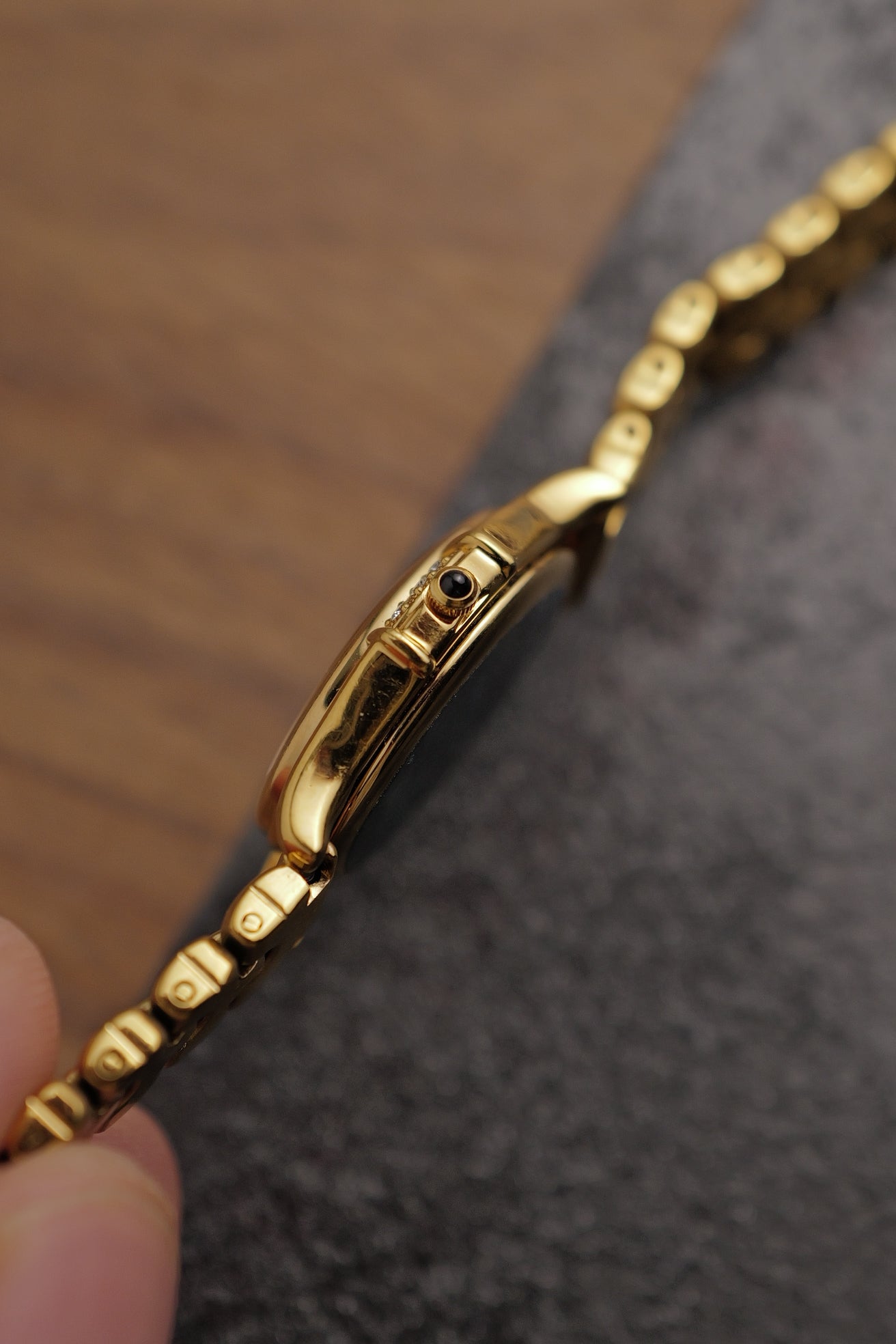 Seiko Exceline MOP Art Deco Diamond on Custom bracelet Circa.1996