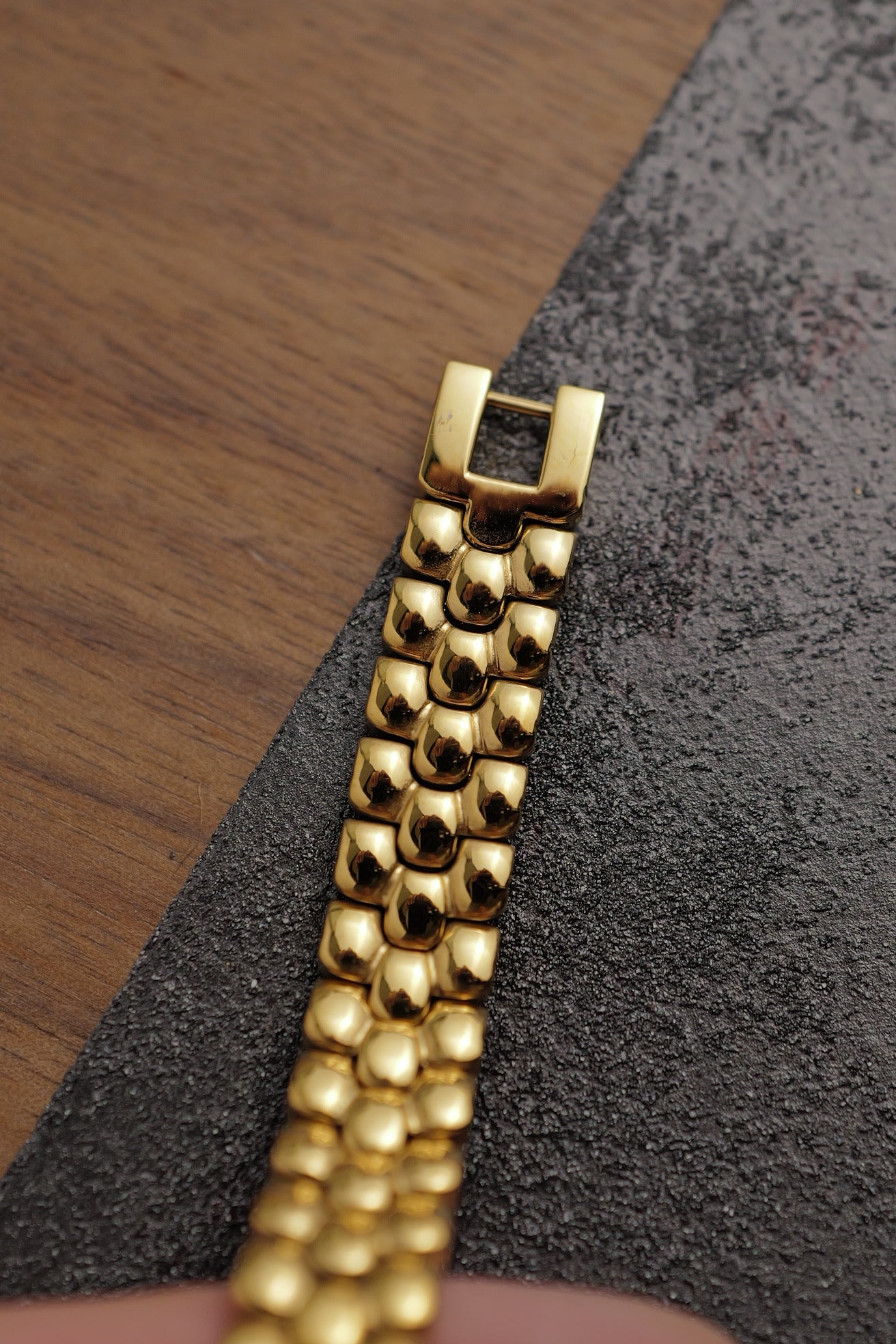 Seiko Exceline MOP Art Deco Diamond on Custom bracelet Circa.1996