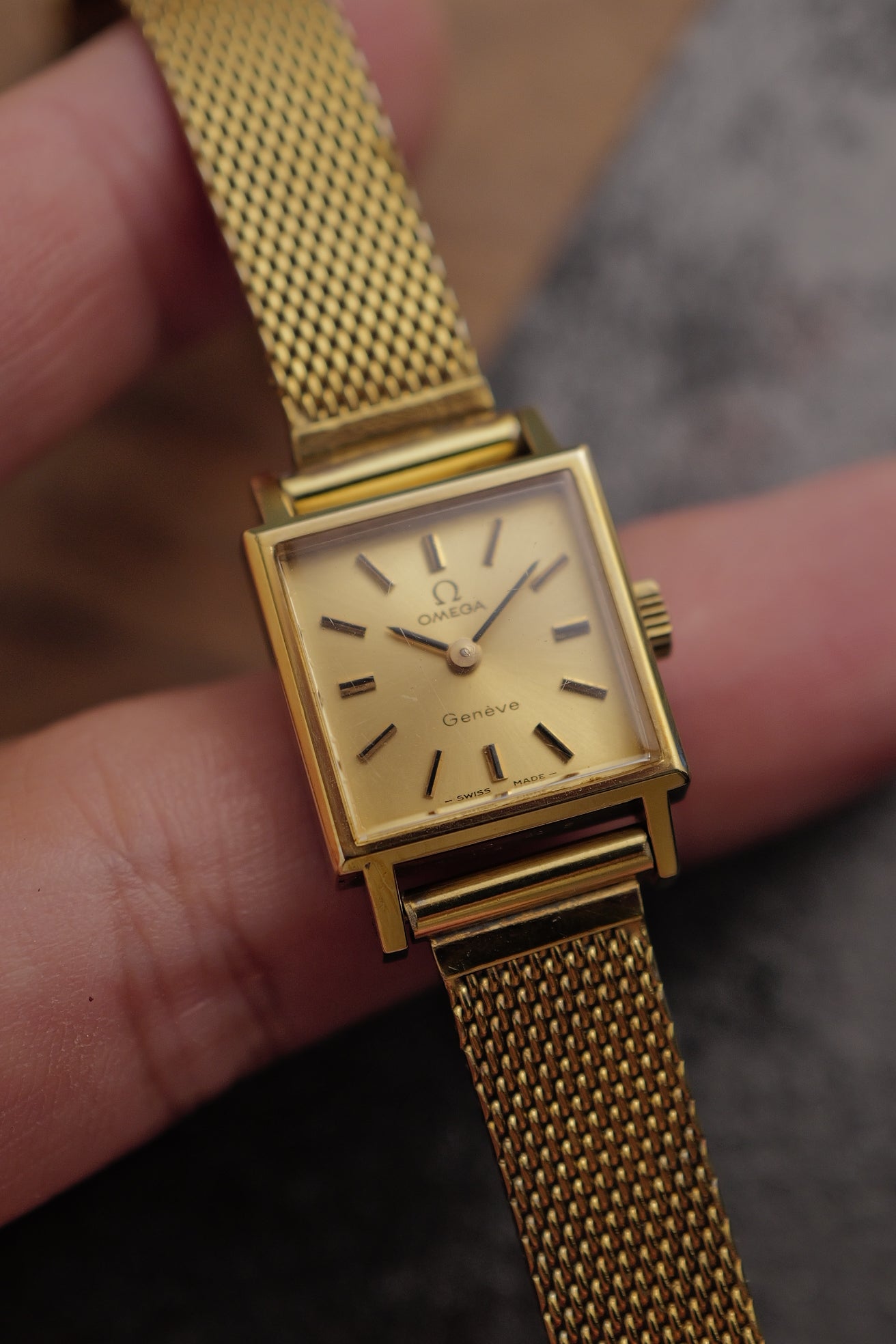 Ladies Omega Geneve "Square Frame" Circa. 1960s