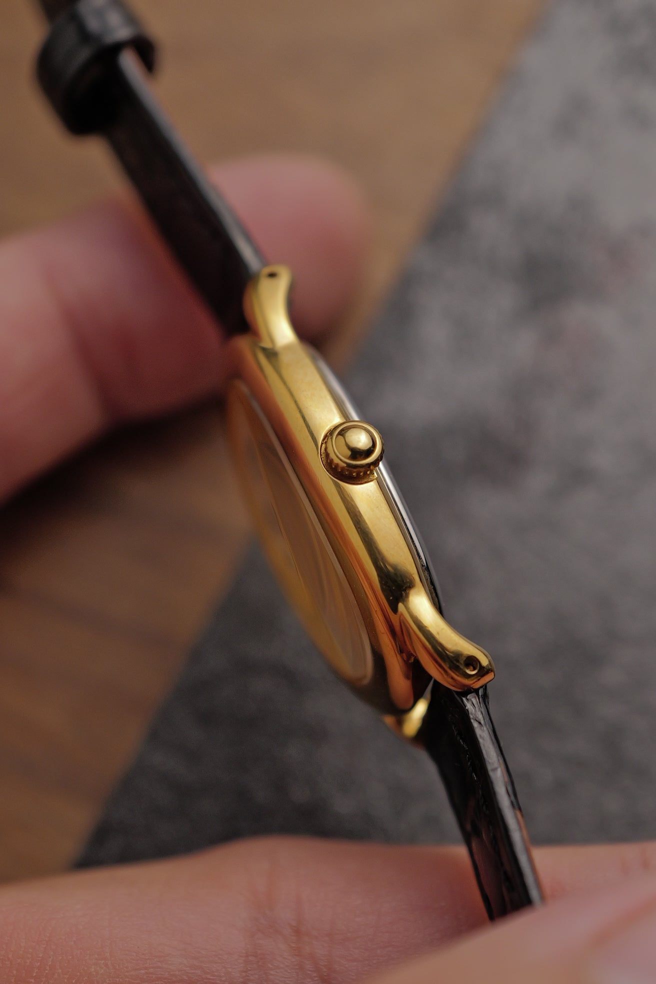 Seiko Ladies "Baignoire" Gold Circa. 1995