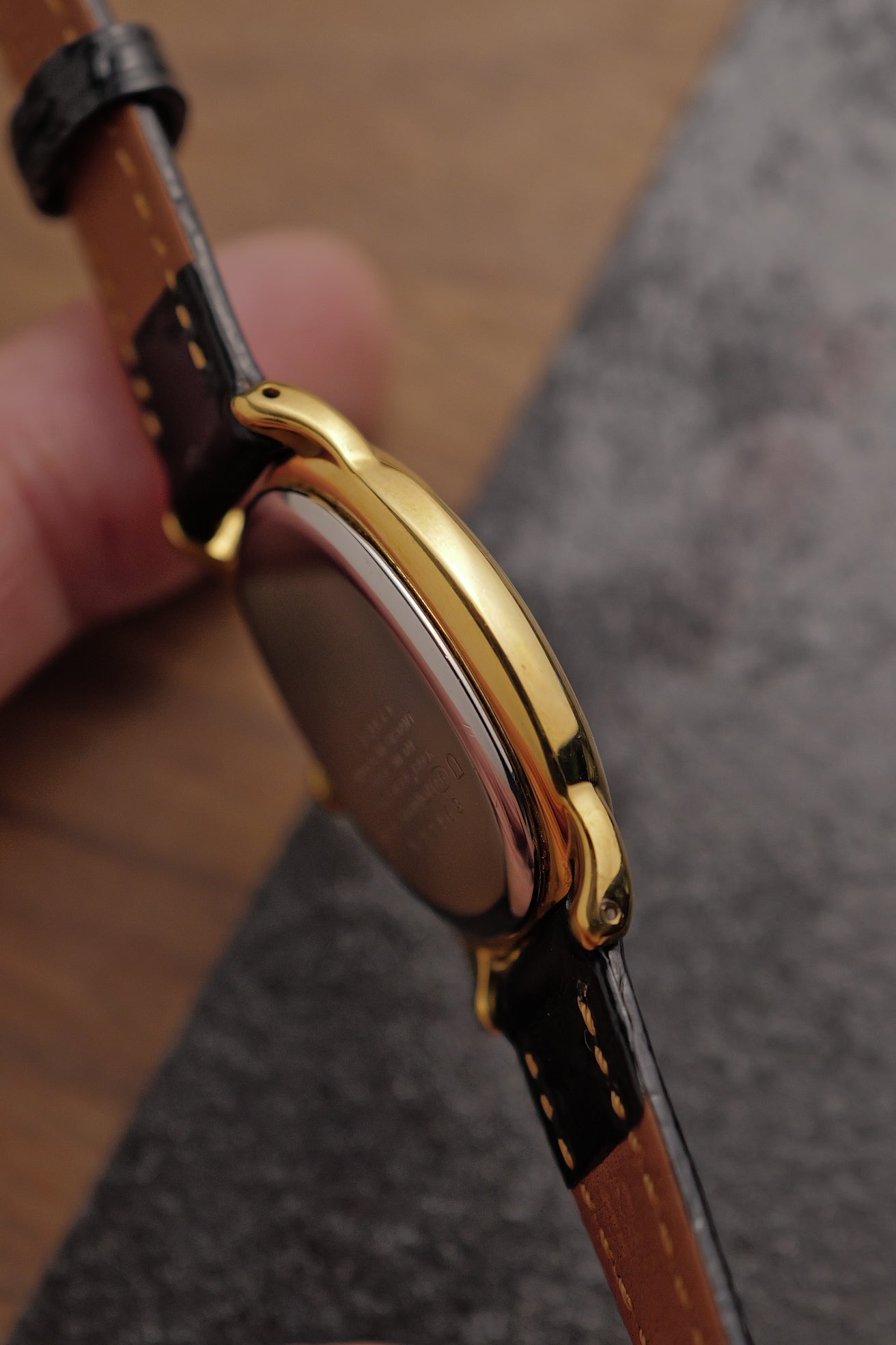 Seiko Ladies "Baignoire" Gold Circa. 1995