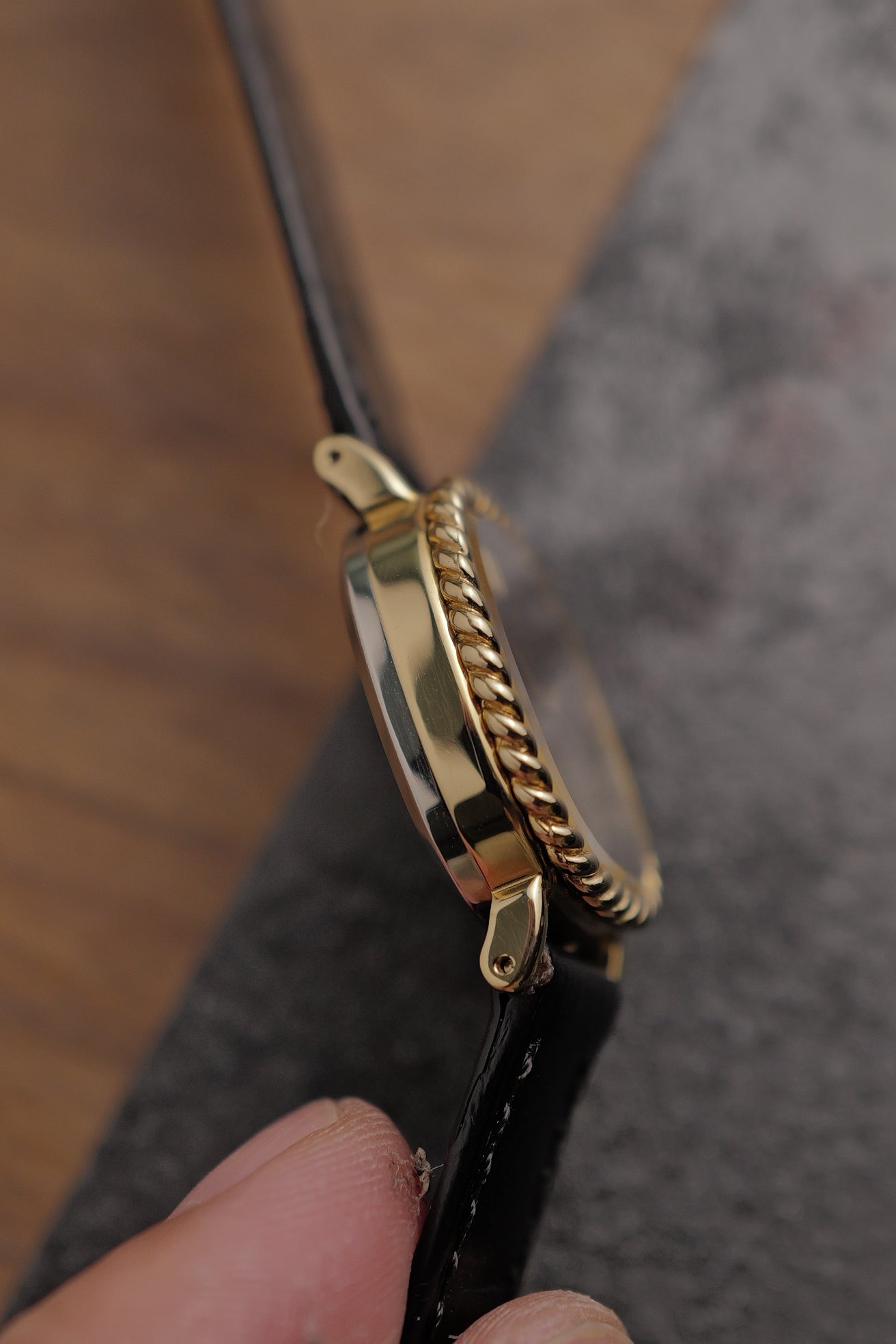 Seiko Socie Art-Deco "Onyx ribbon" Circa.1976 with original box