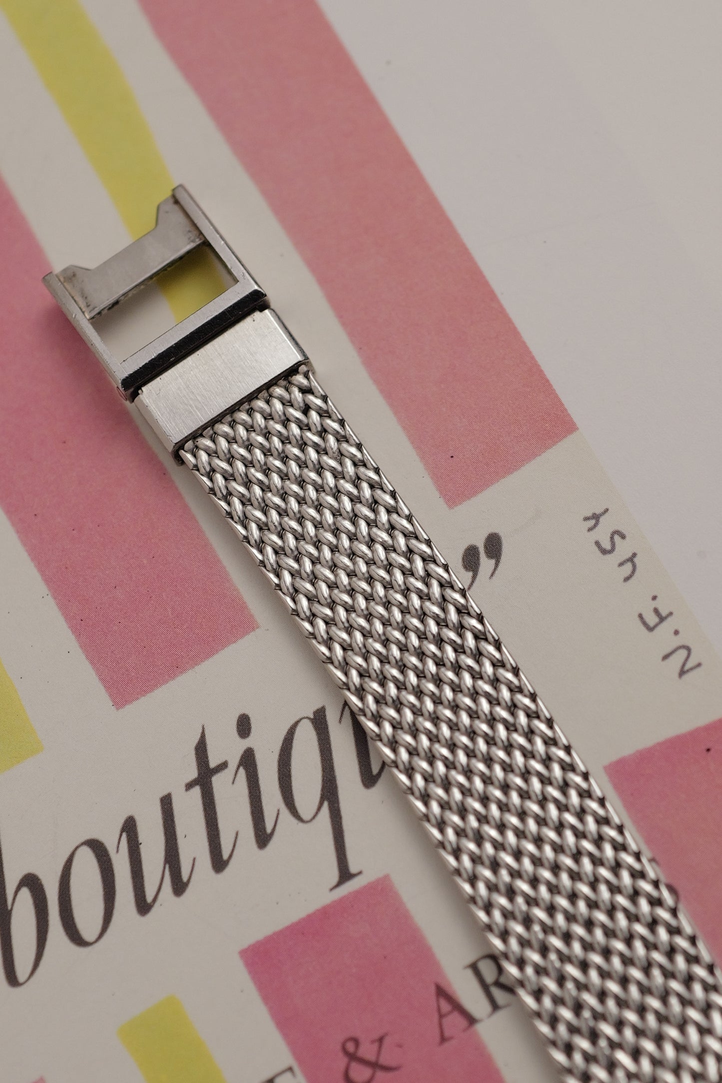 Seiko "Sunburst Silver" Woven Braclet Circa. 1980