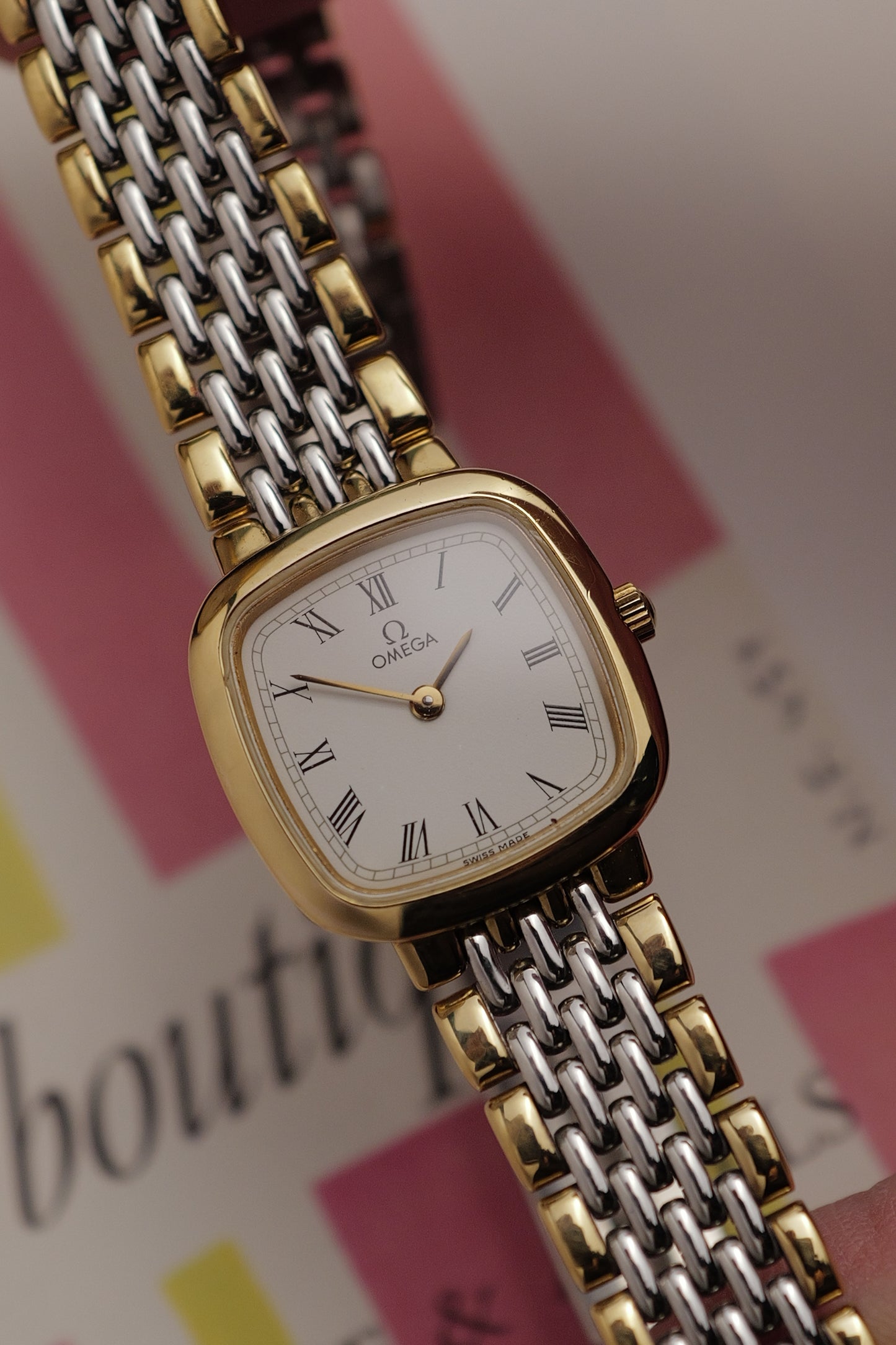 Omega De-ville "Roman Cushion" Quartz Circa. 1990