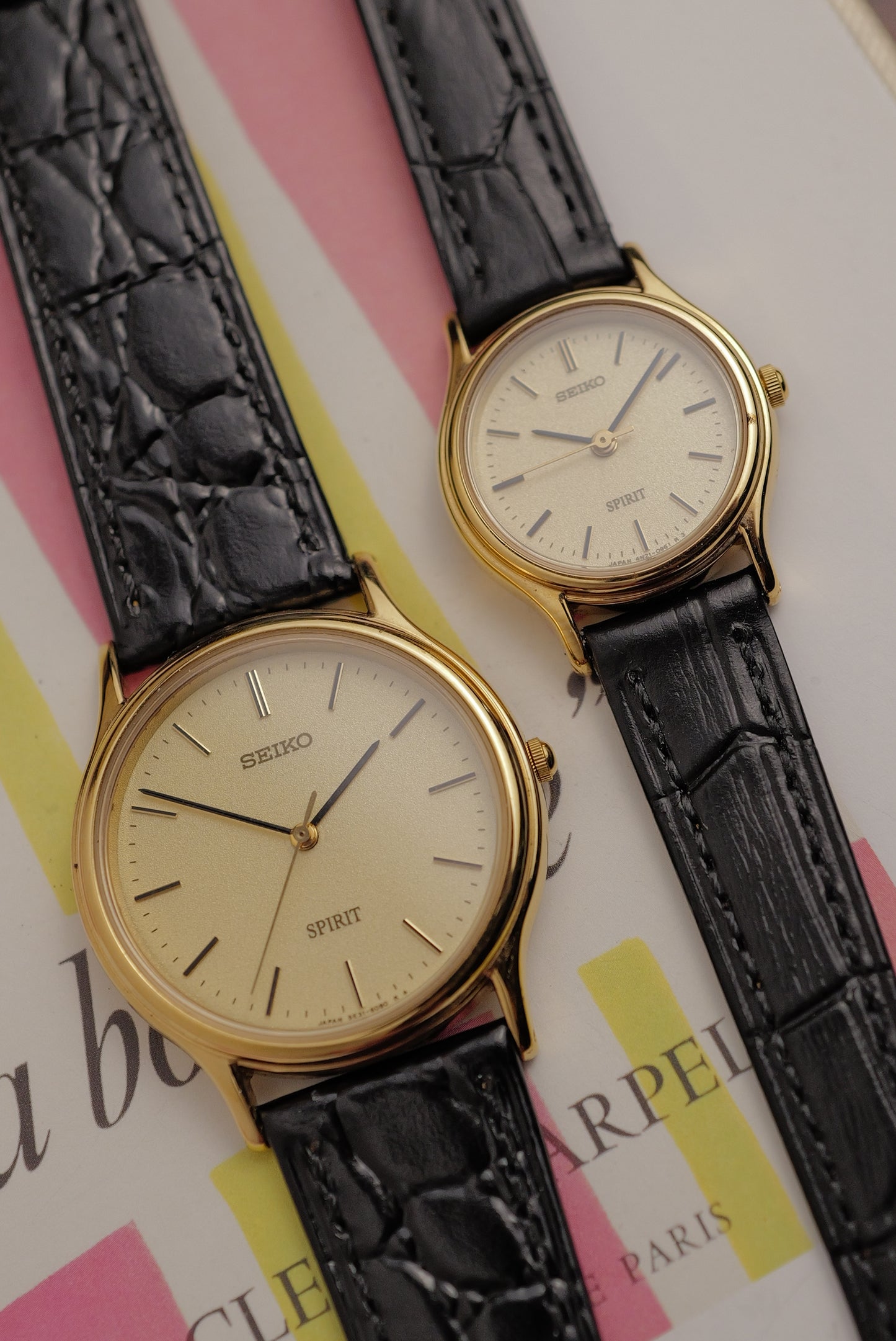 Seiko Spirit Couple Set w/ Original Box & Papers Circa. 1999