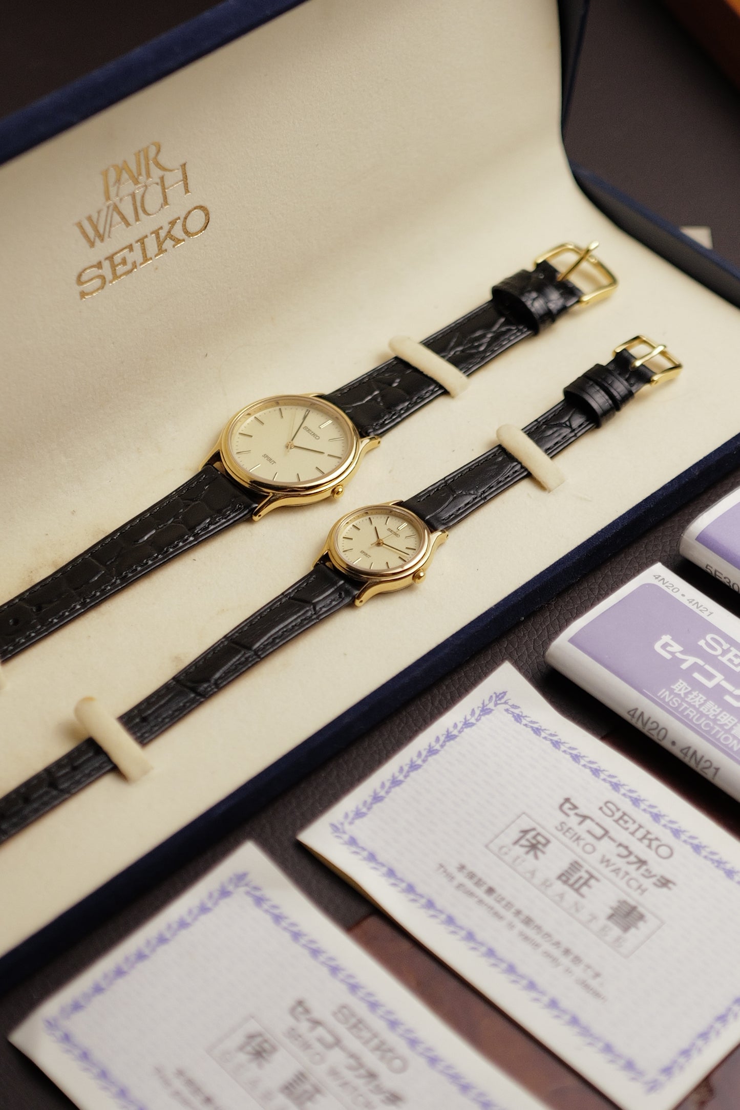 Seiko Spirit Couple Set w/ Original Box & Papers Circa. 1999