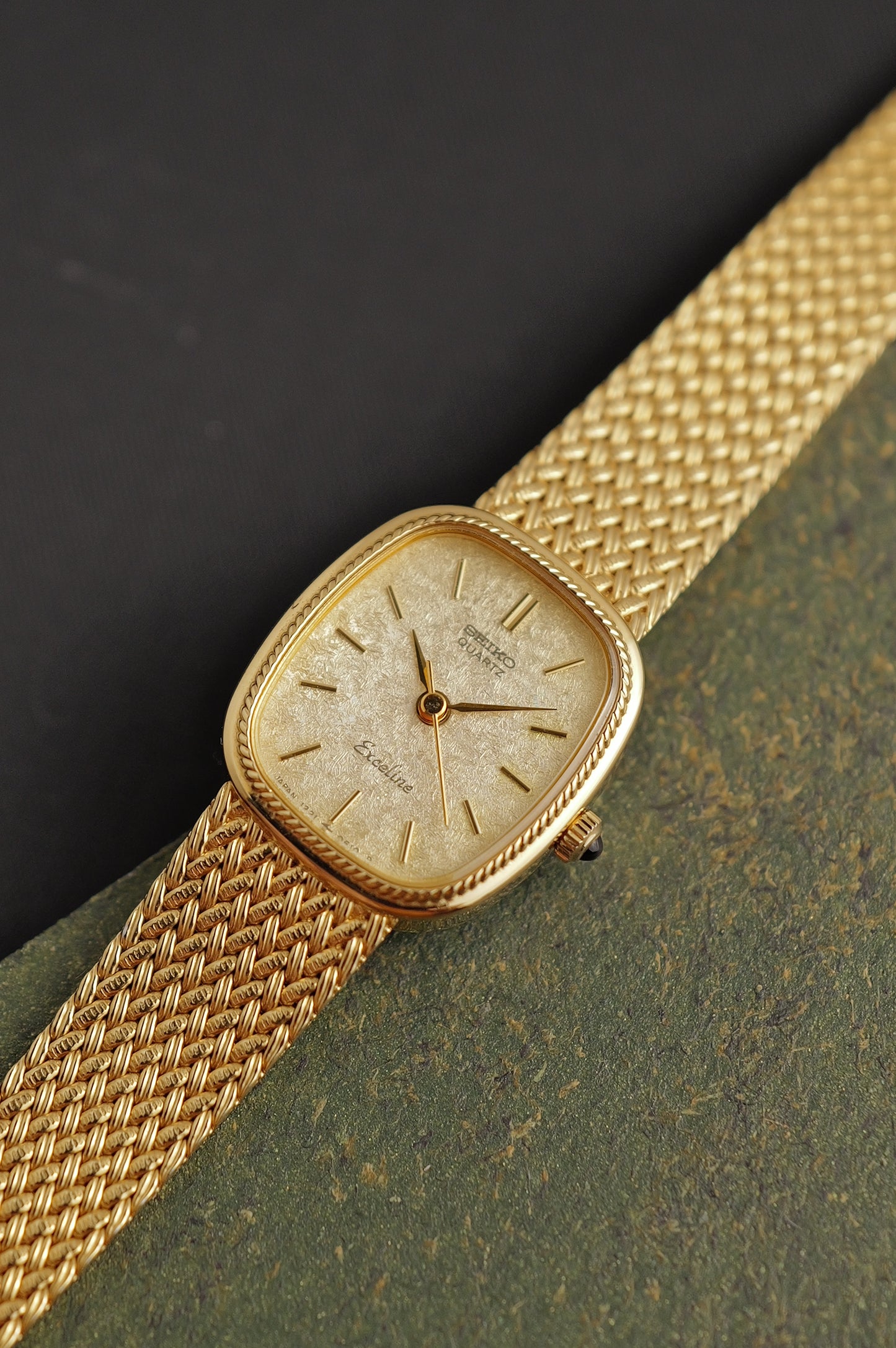 Seiko Exceline "Golden Wisp" Full Bracelet Circa. 1986