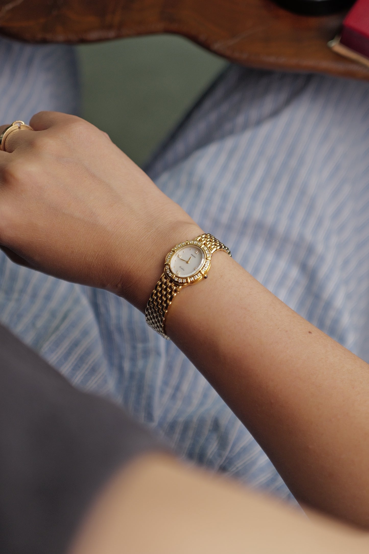 Seiko Exceline "Diamond Petal" Mother of Pearl Dial Circa. 1990