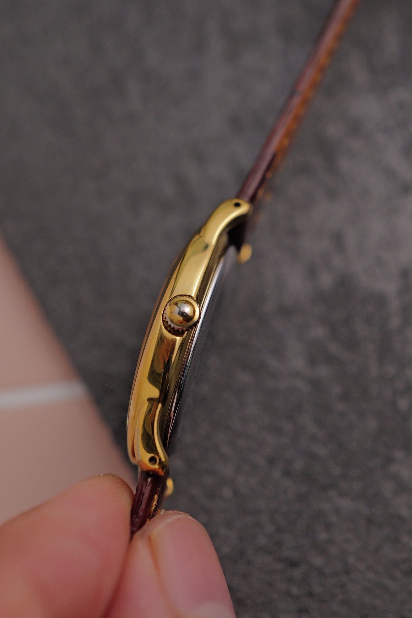 Seiko Ladies "Baignoire" Gold Circa. 1995