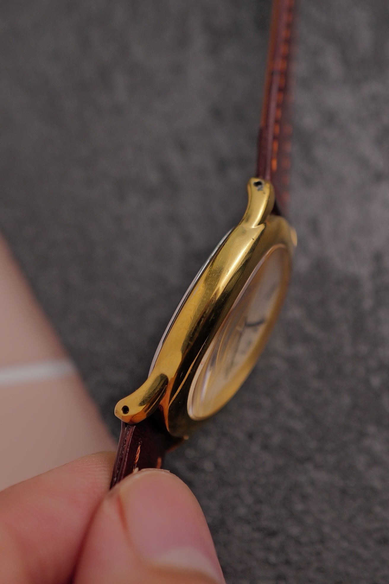 Seiko Ladies "Baignoire" Gold Circa. 1995