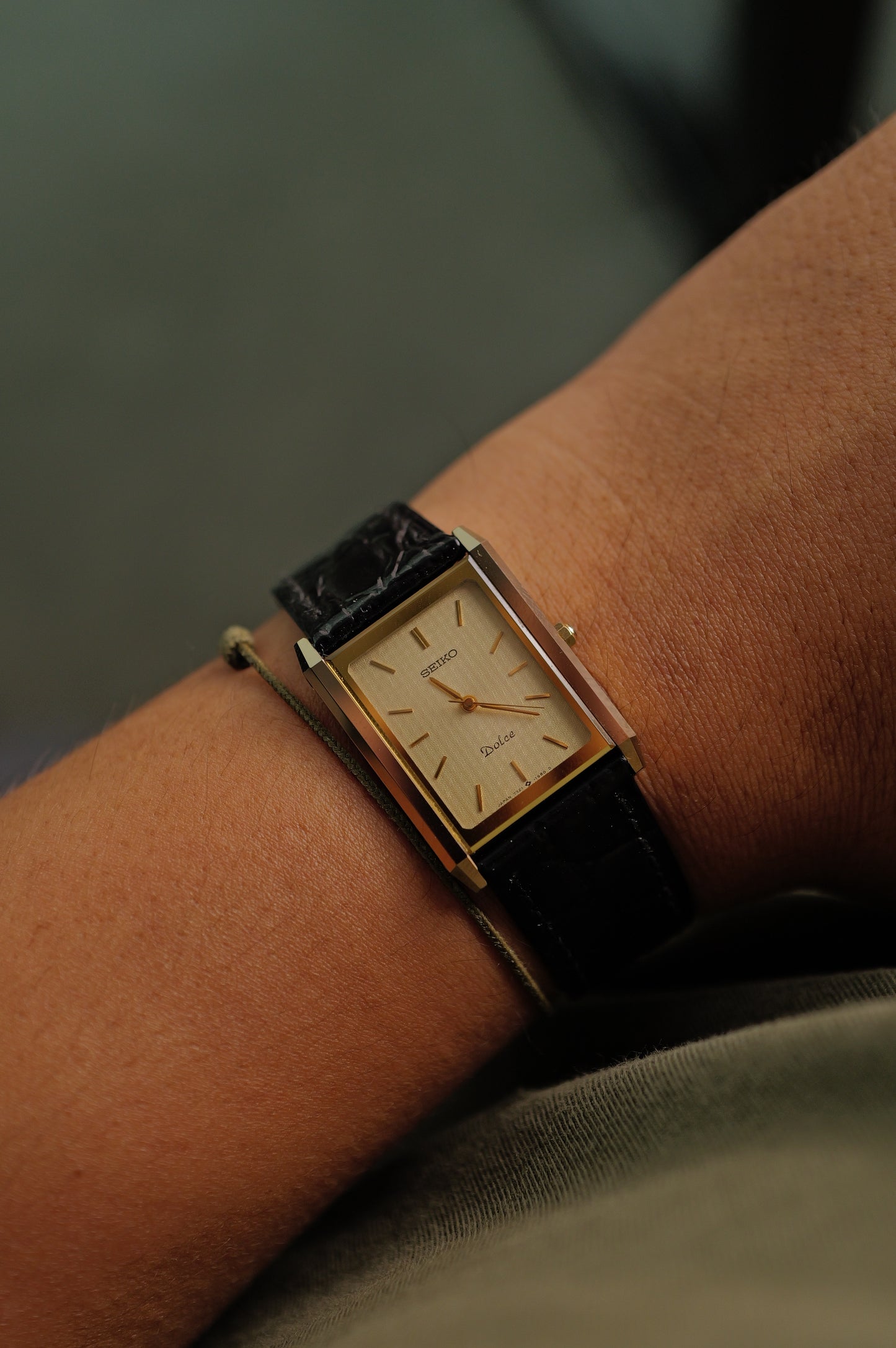 Seiko Dolce Tapestry Dial Tungsten Carbide Scratch Resistant circa. 1980