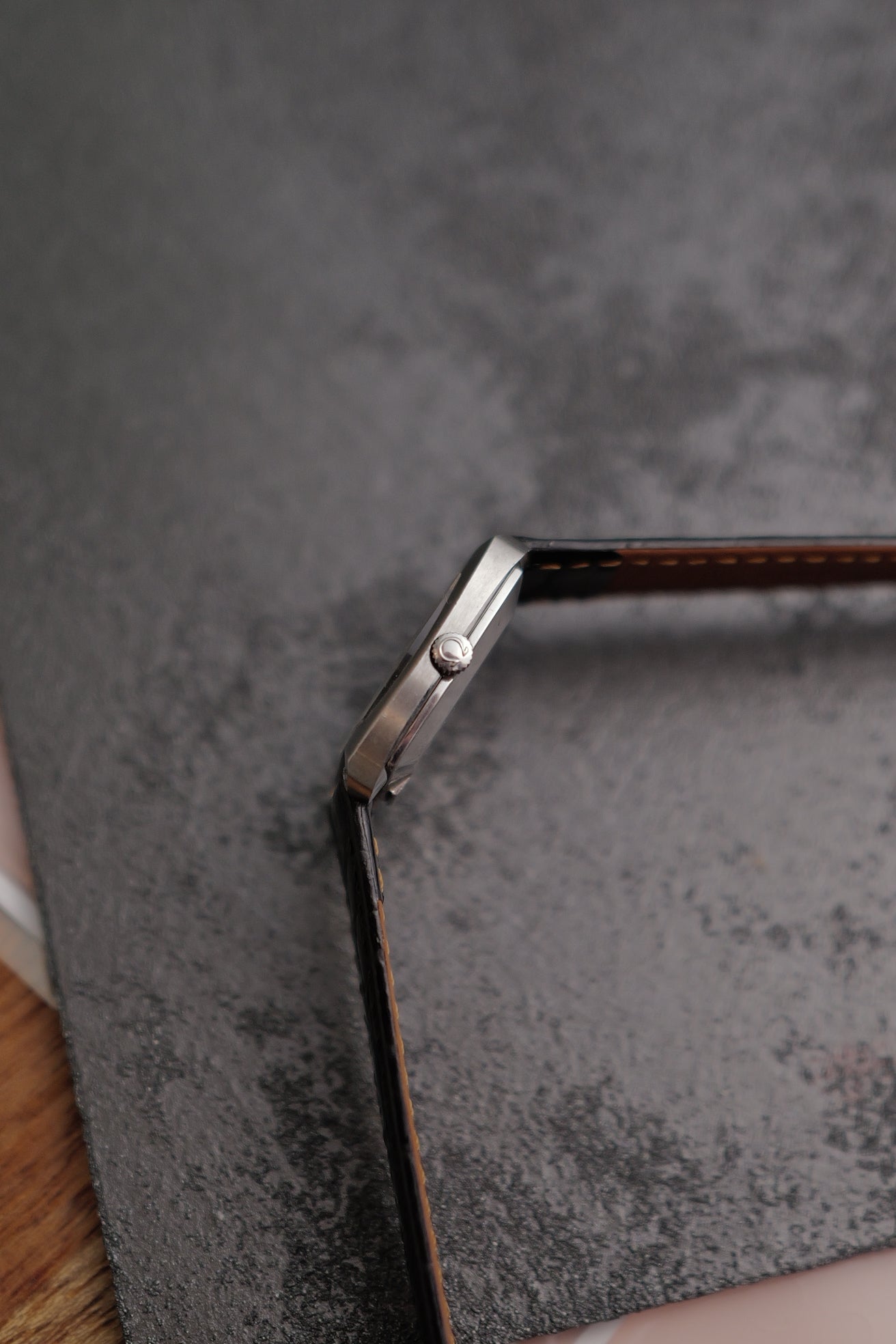 Omega De-ville "Cushion' Linen Dial Circa. 1970s