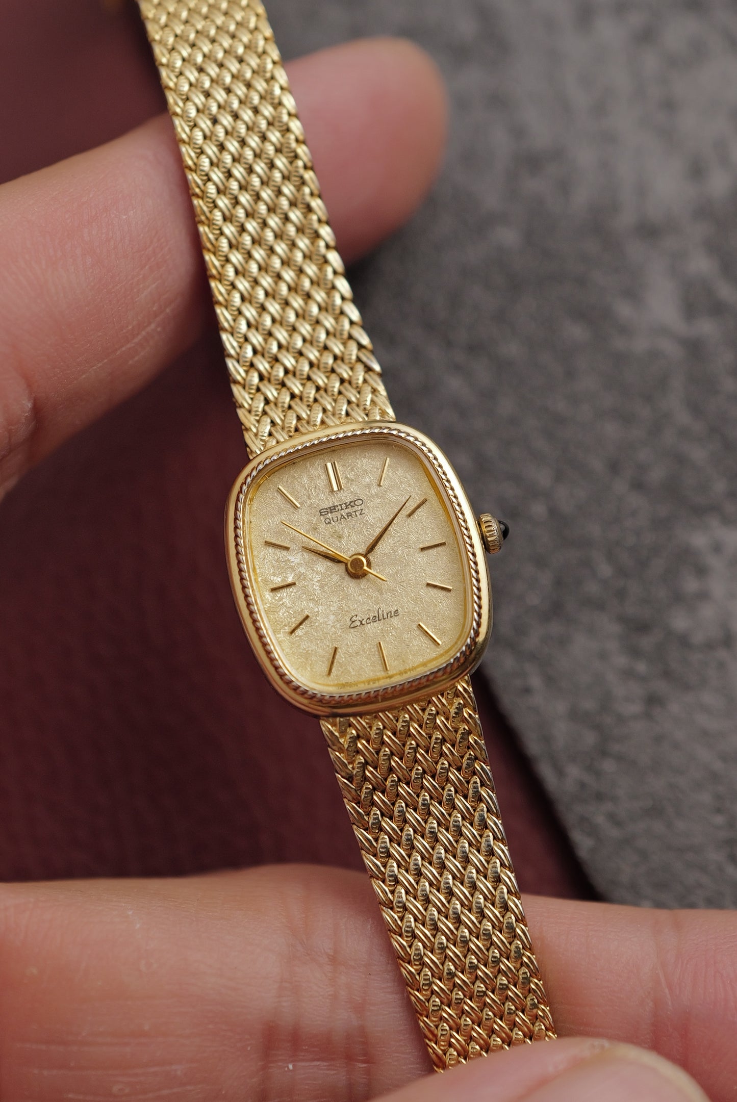 Seiko Exceline "Golden Wisp" Full Bracelet Circa. 1986