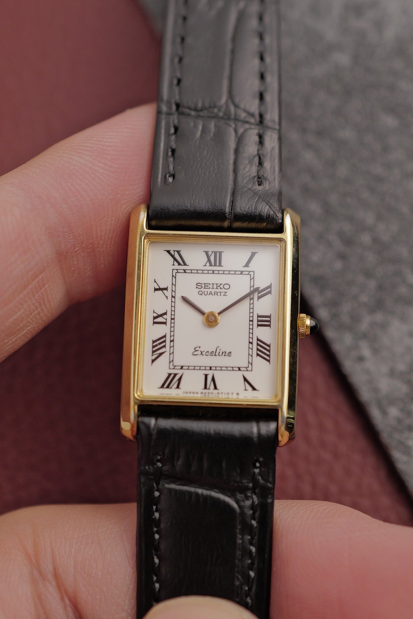 Seiko Exceline Roman Numeral SGP30 Plating Circa. 1981