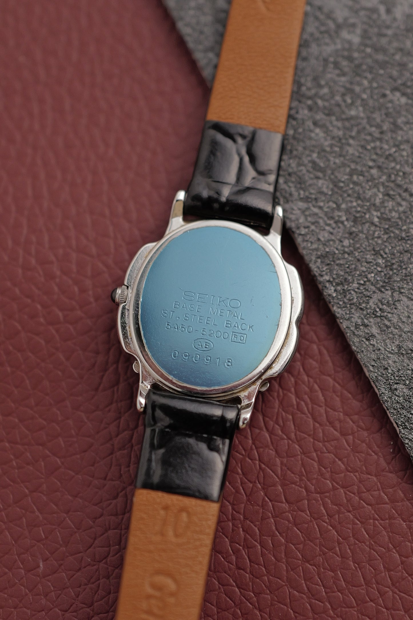 Seiko "Mother of pearl Floral" Diamonds Rare steel variation Circa. 1990