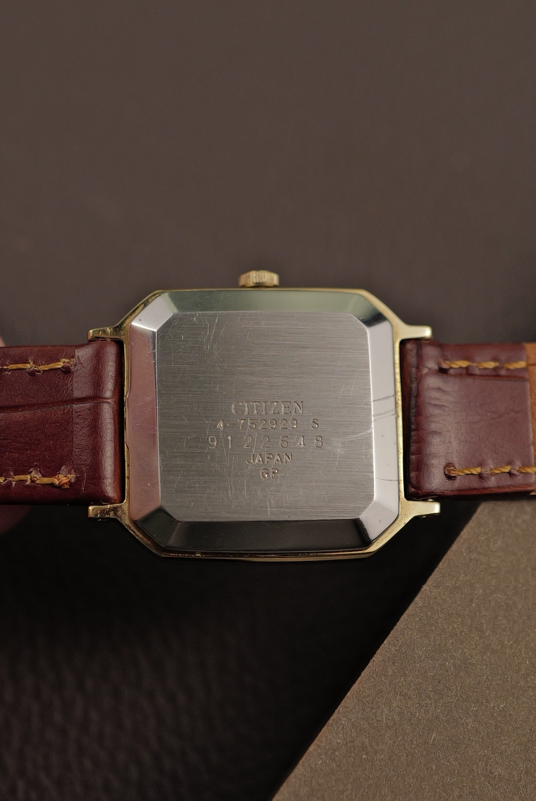 citizen Octa Tank with Step Bezel Circa. 1980