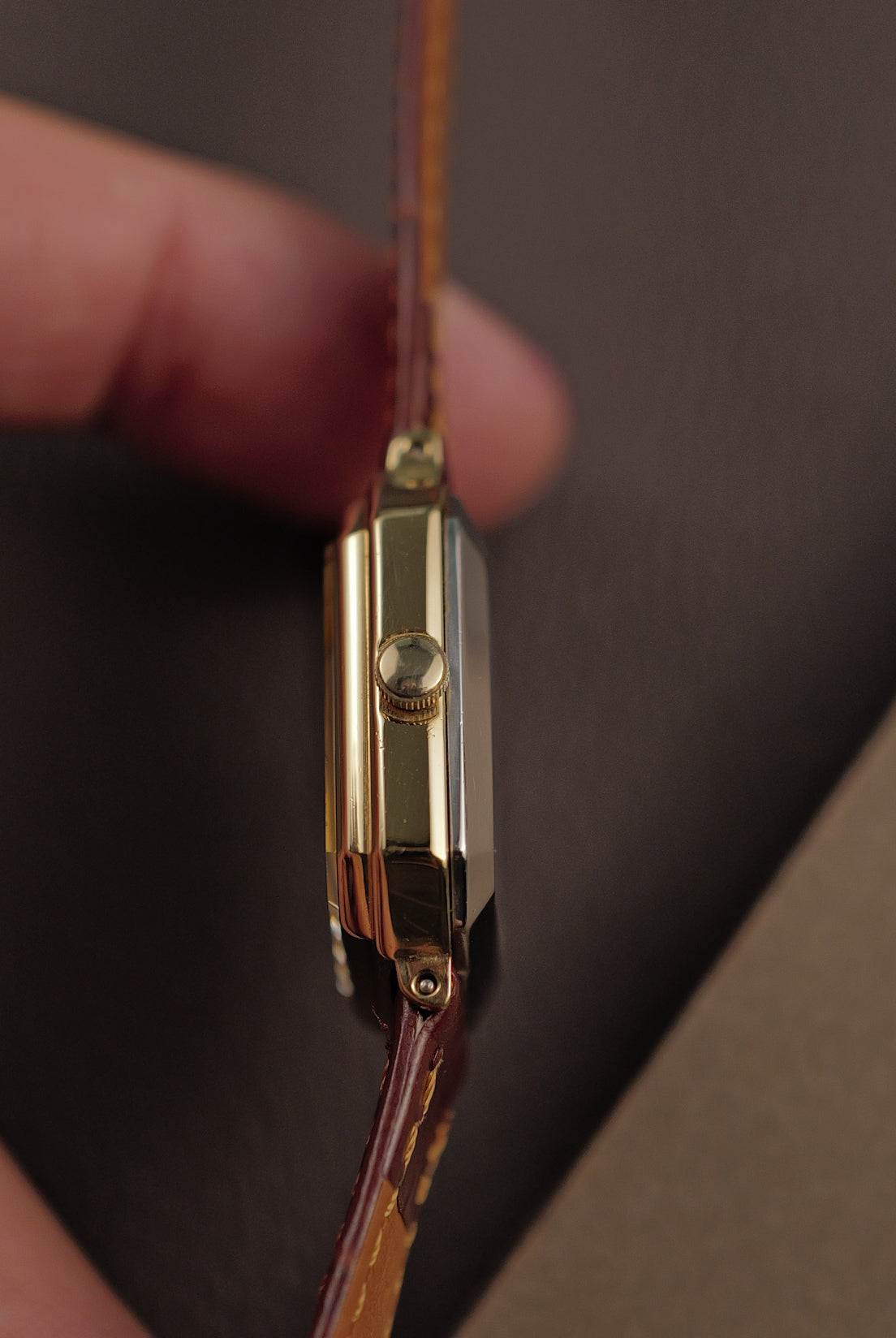 citizen Octa Tank with Step Bezel Circa. 1980