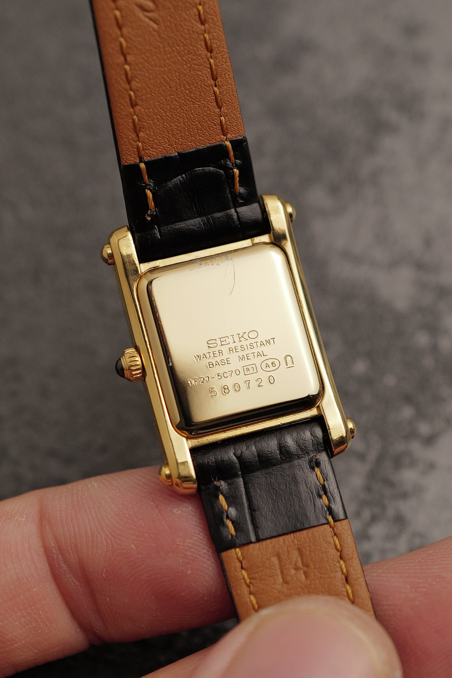 Seiko Exceline "Tank Normale" Mother of Pearl Circa. 1995