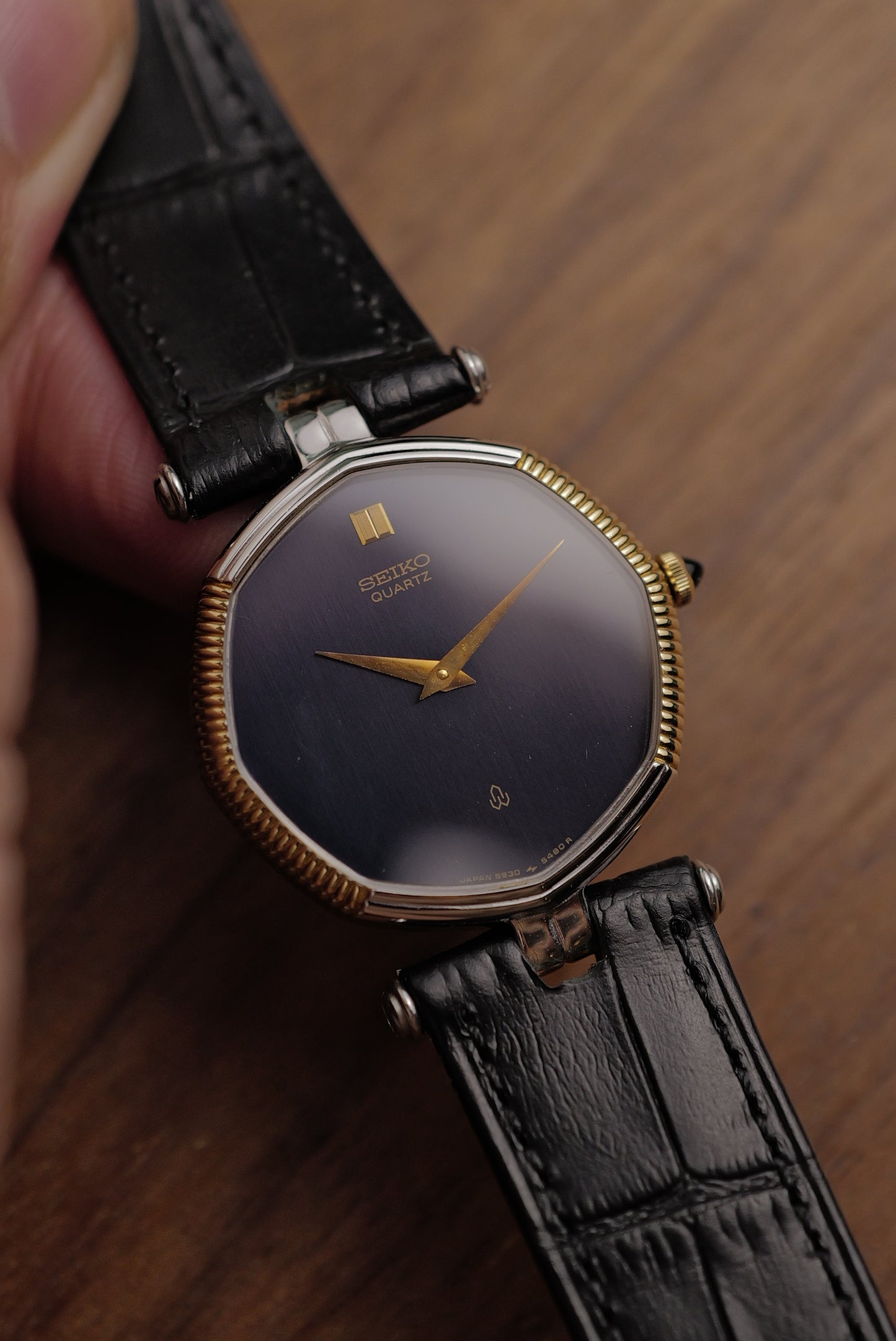 Seiko Quartz Octa "Coin Bezel" Circa. 1980