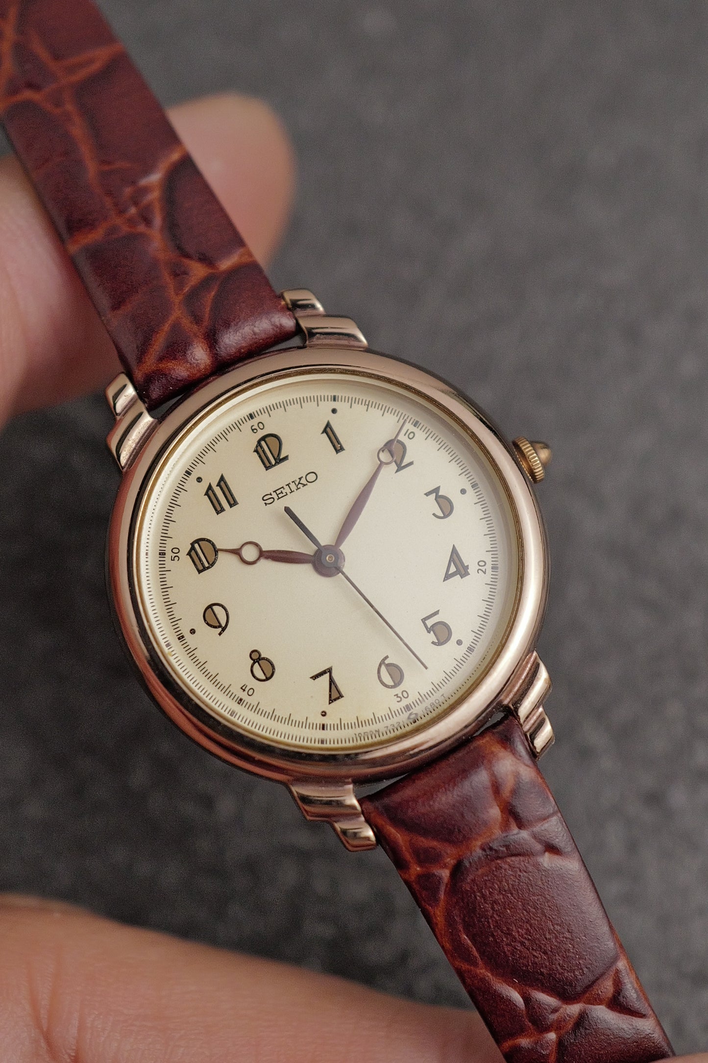 Seiko "Eggshell Art-deco" Circa. 1985