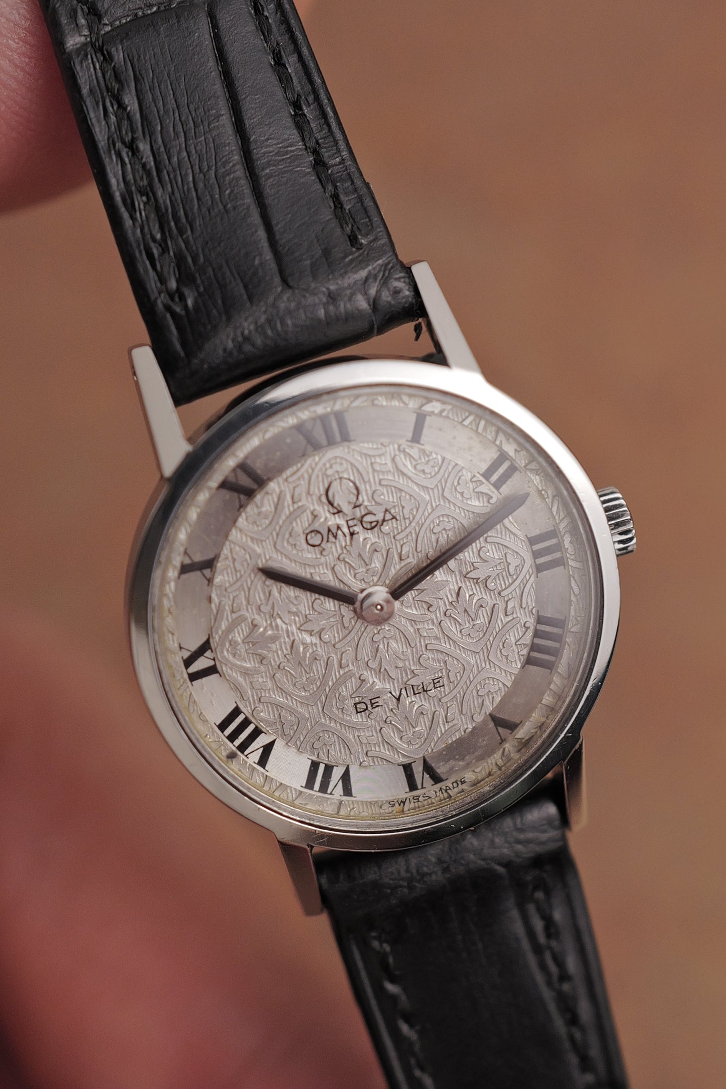 Omege De-ville "Floral" Circa. 1970s in steel