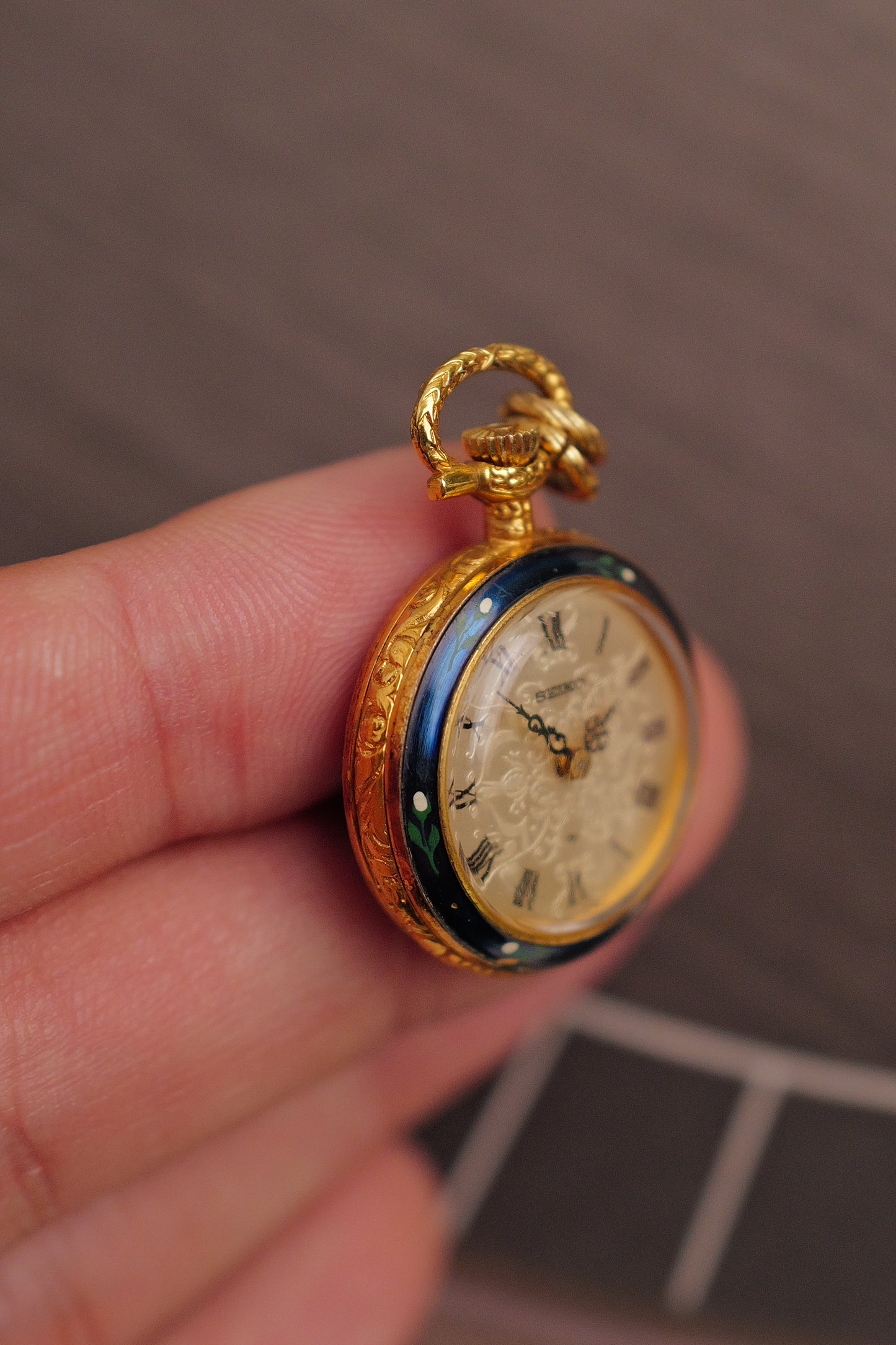 Seiko "Lacquer Bezel" Pendant watch Circa. 1970s