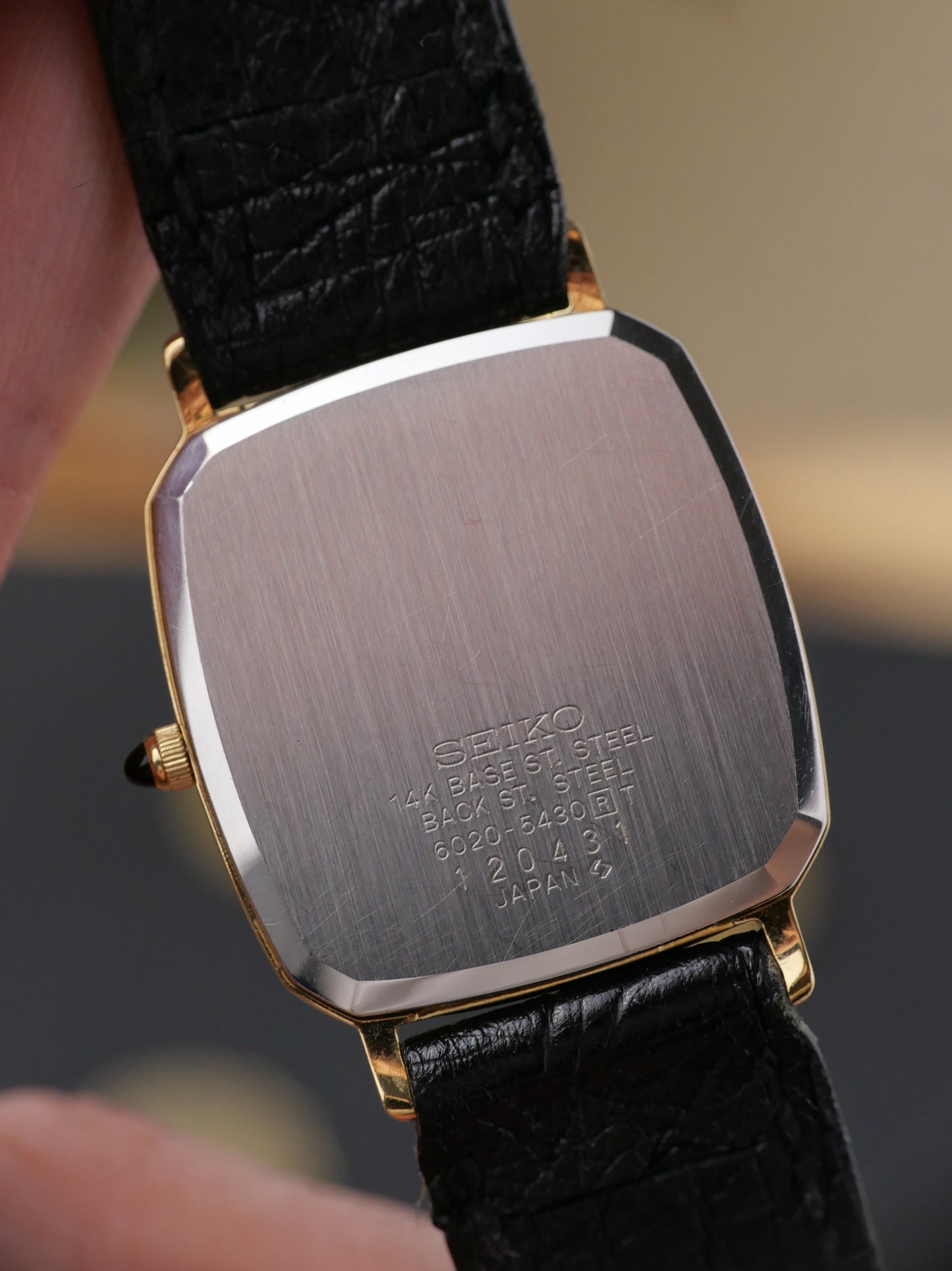 Seiko Dolce “Sardonyx Dial” Ref. 6020-5430. (circa 1981)