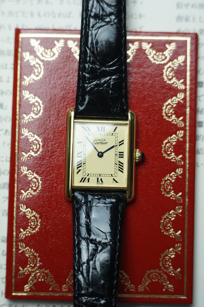 80s Must de Cartier Tank Large men Quartz