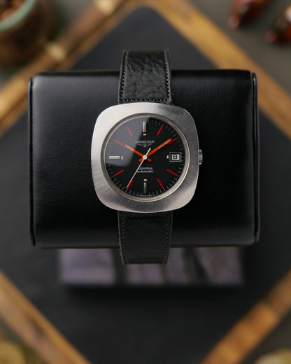 Longines Admiral Black & Red Automatic Ref. 8581 (circa 1969)