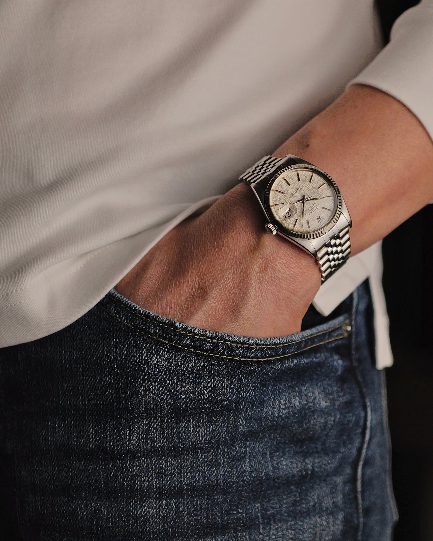 Rolex Datejust 36mm Linen Dial Ref. 16014 (Circa 1979)