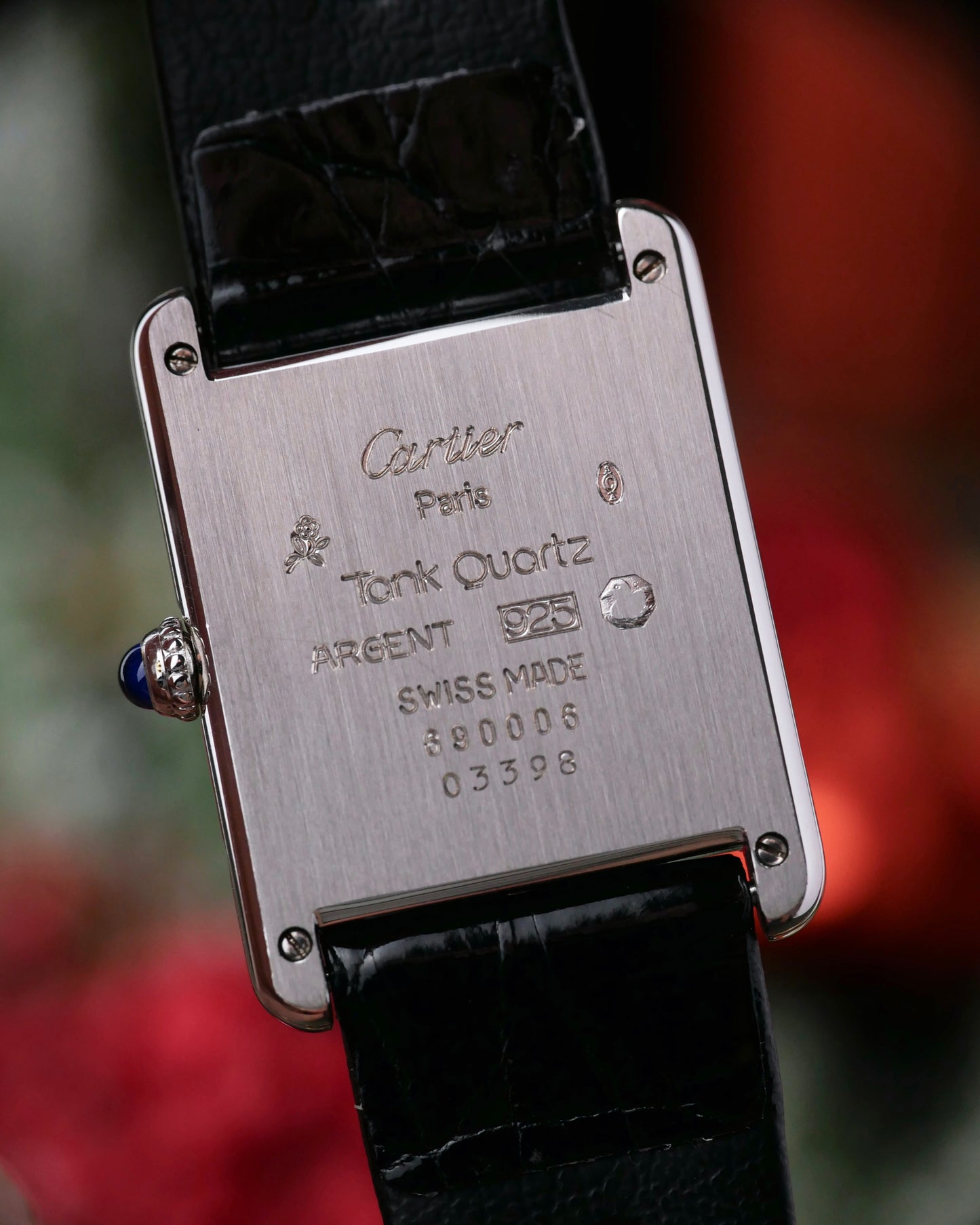 Cartier Tank Must 925 Silver “Blue Roman” LM Ref. 690006 (circa 1990s)