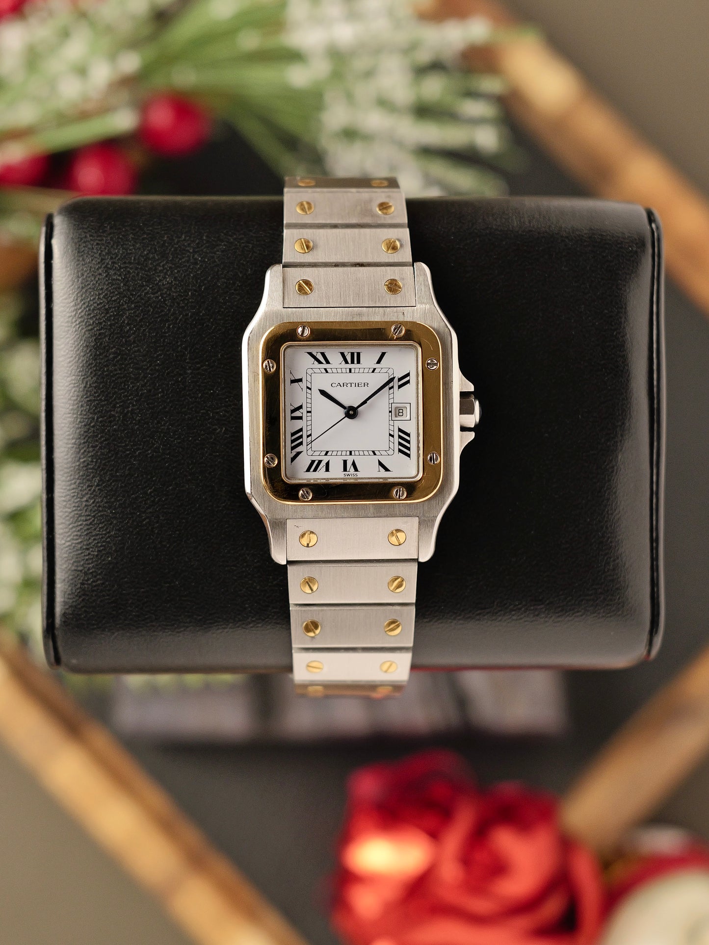 Cartier Santos Carrée Steel & 18K Gold Ref. 2961 (circa late 70s/early 80s)