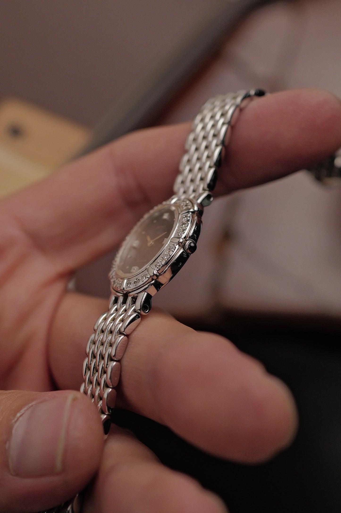 Seiko Exceline "Diamond petals" Mother of pearl circa. 1990