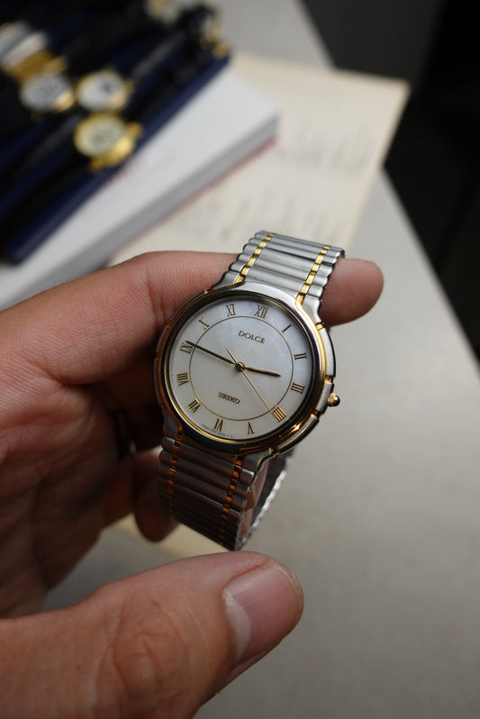 Seiko dolce mother of pearl Roman dial men